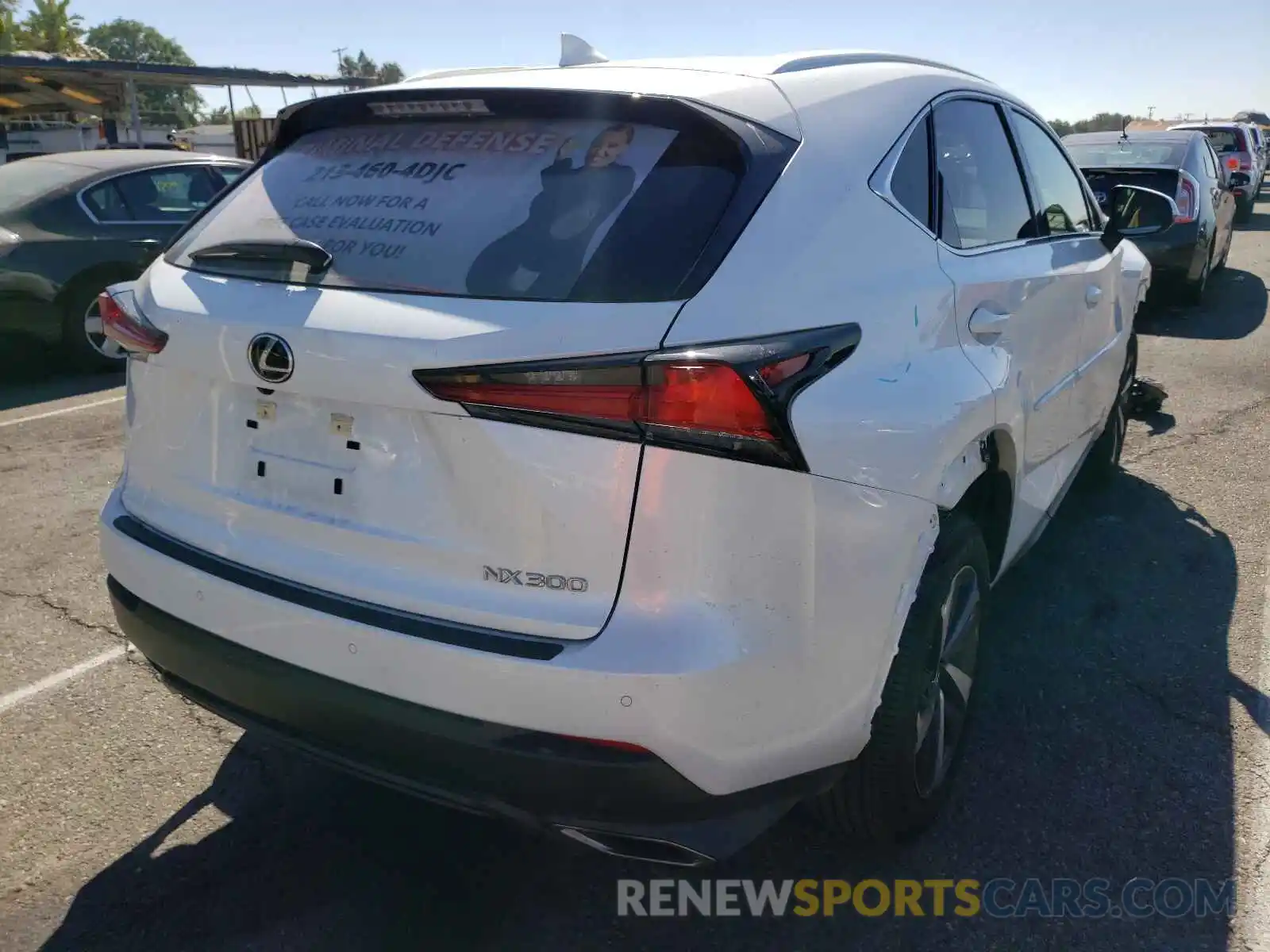 4 Photograph of a damaged car JTJGARBZ0L5015050 LEXUS NX 2020