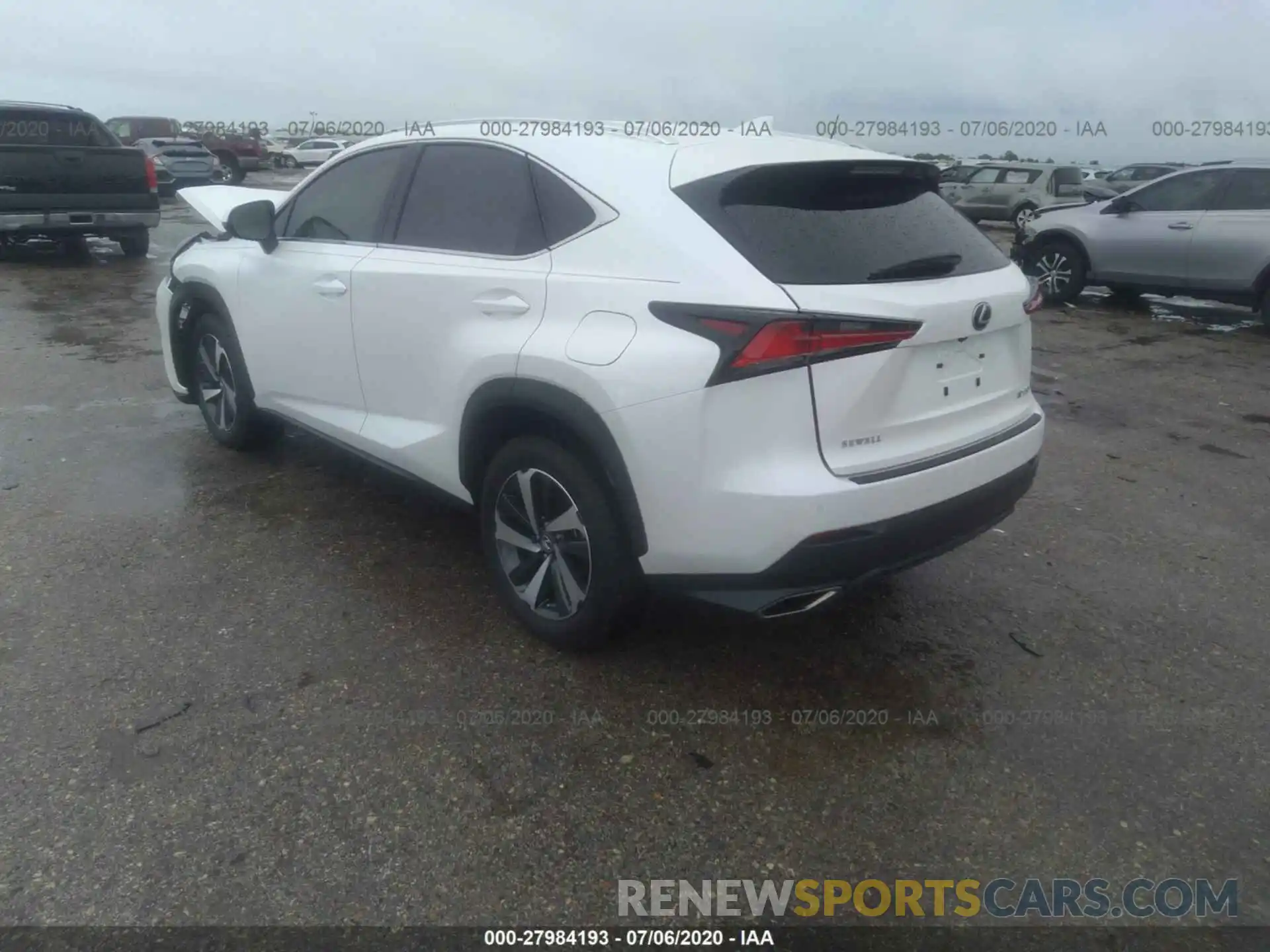 3 Фотография поврежденного автомобиля JTJGARBZ0L5017767 LEXUS NX 2020