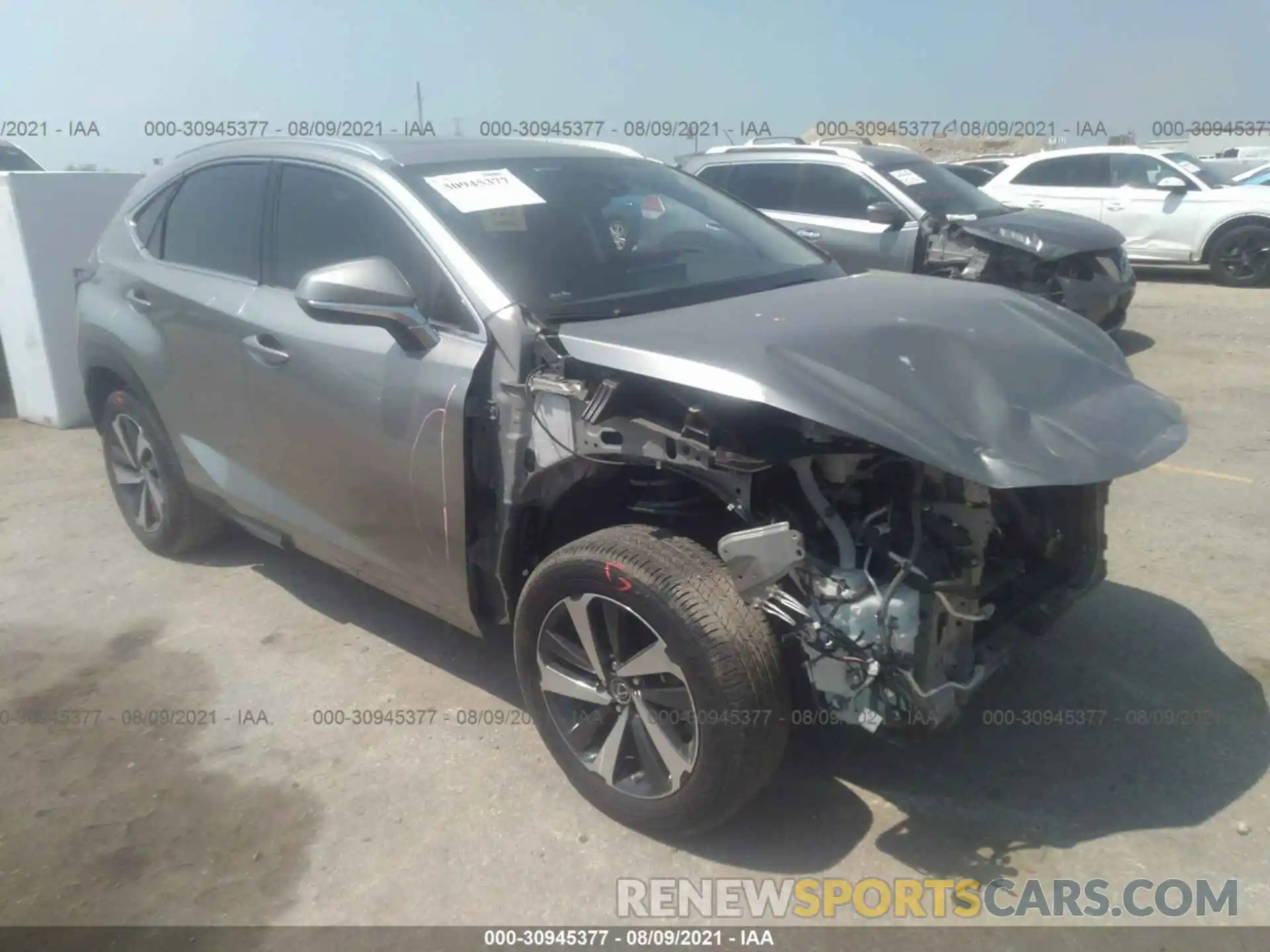 1 Photograph of a damaged car JTJGARBZ1L5013744 LEXUS NX 2020