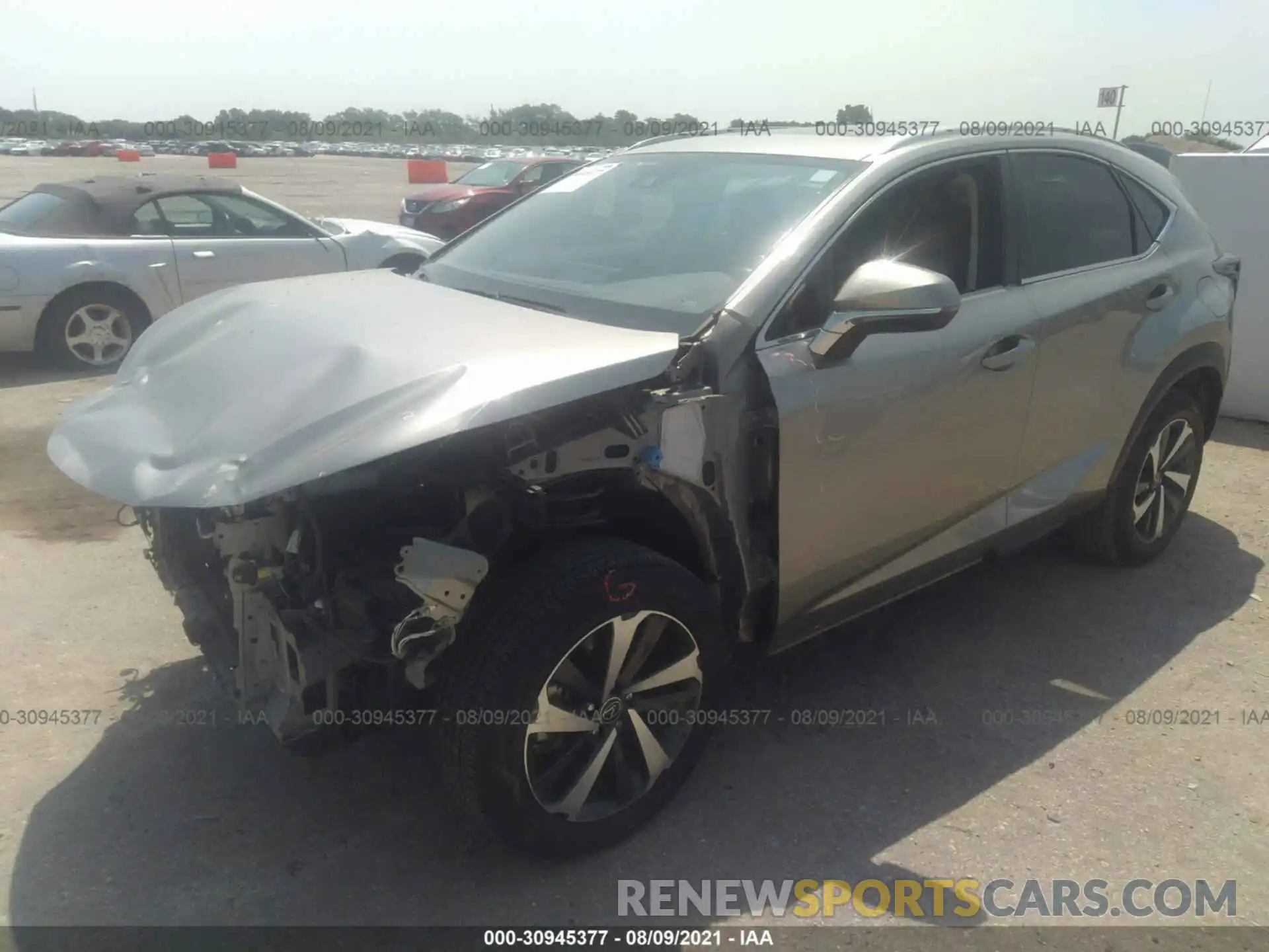 2 Photograph of a damaged car JTJGARBZ1L5013744 LEXUS NX 2020