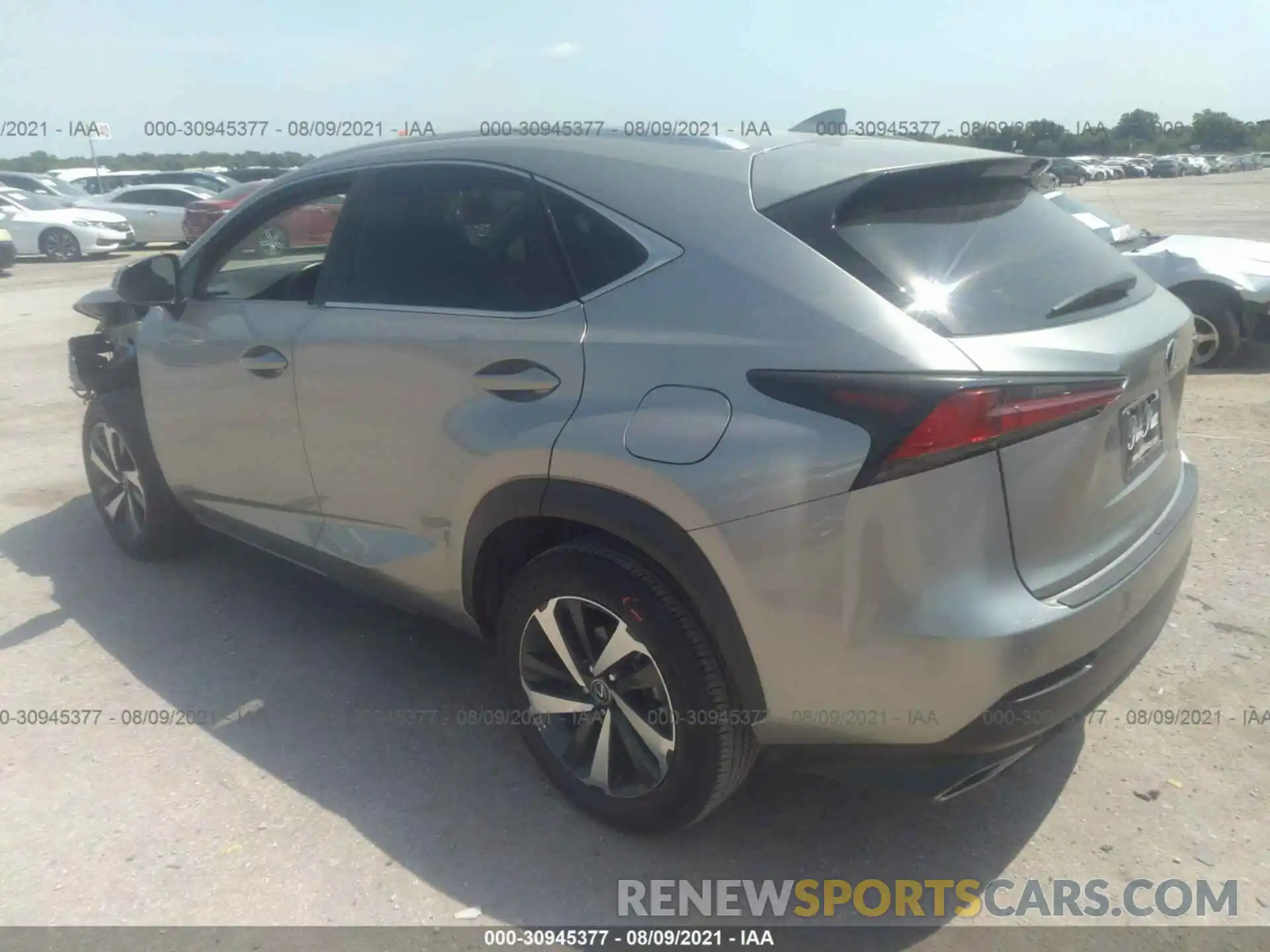 3 Photograph of a damaged car JTJGARBZ1L5013744 LEXUS NX 2020