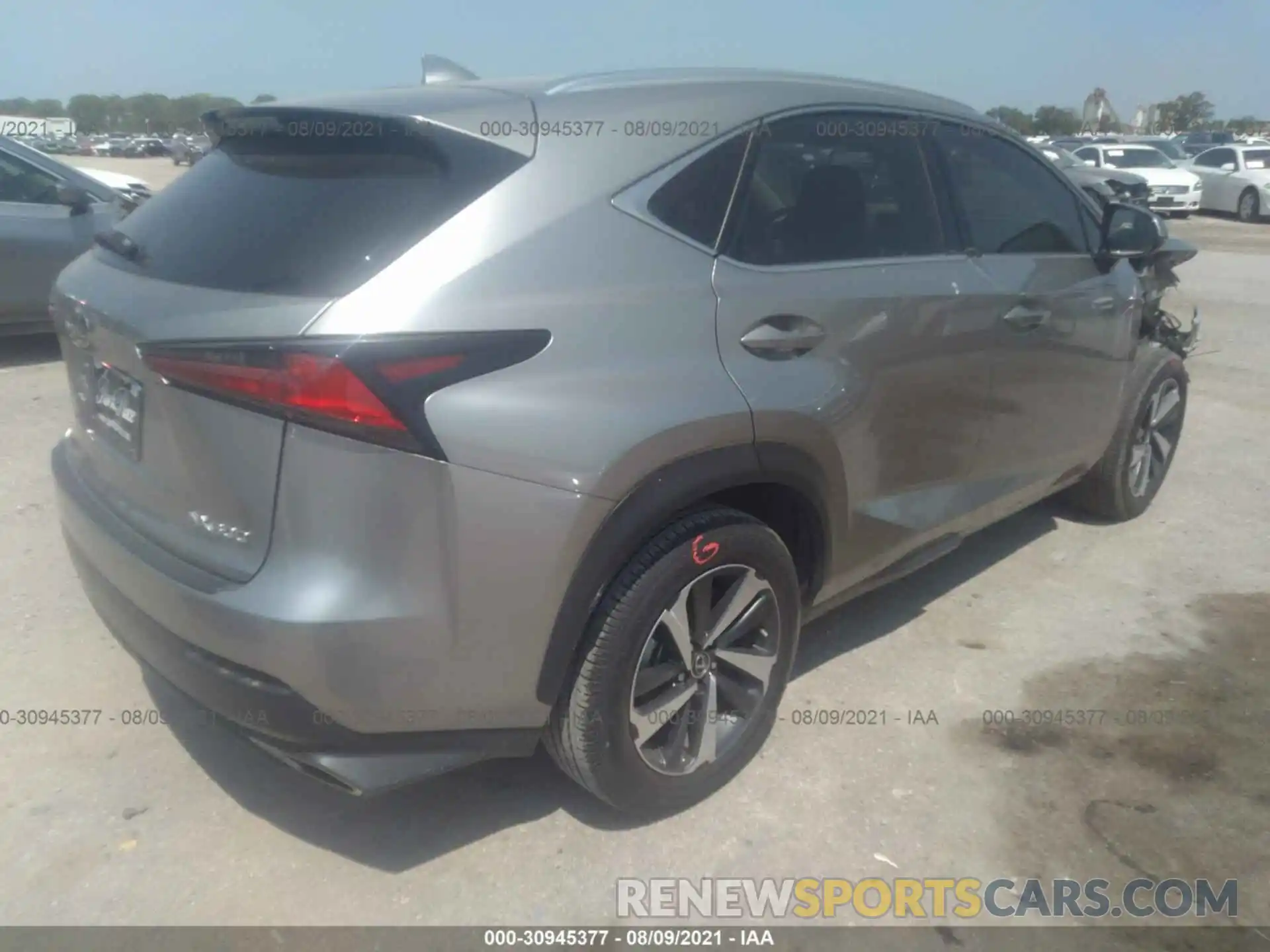 4 Фотография поврежденного автомобиля JTJGARBZ1L5013744 LEXUS NX 2020