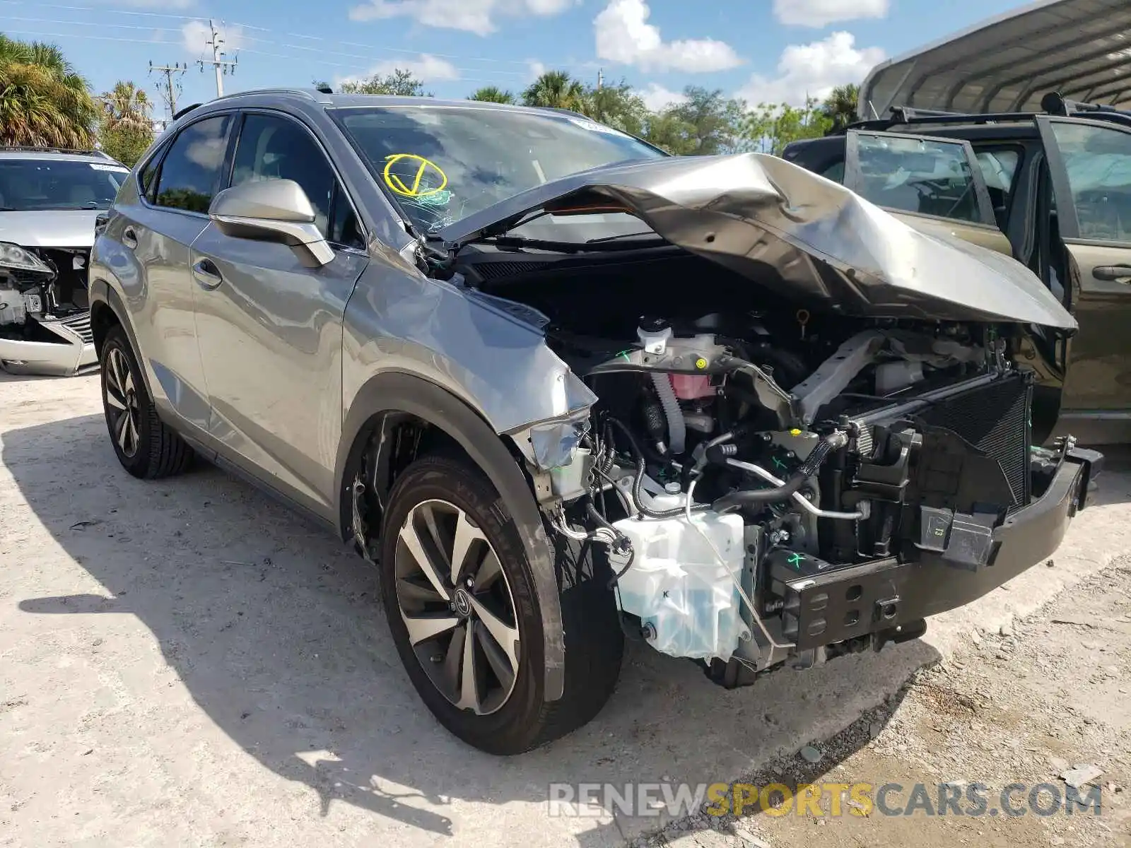 1 Photograph of a damaged car JTJGARBZ2L5014224 LEXUS NX 2020