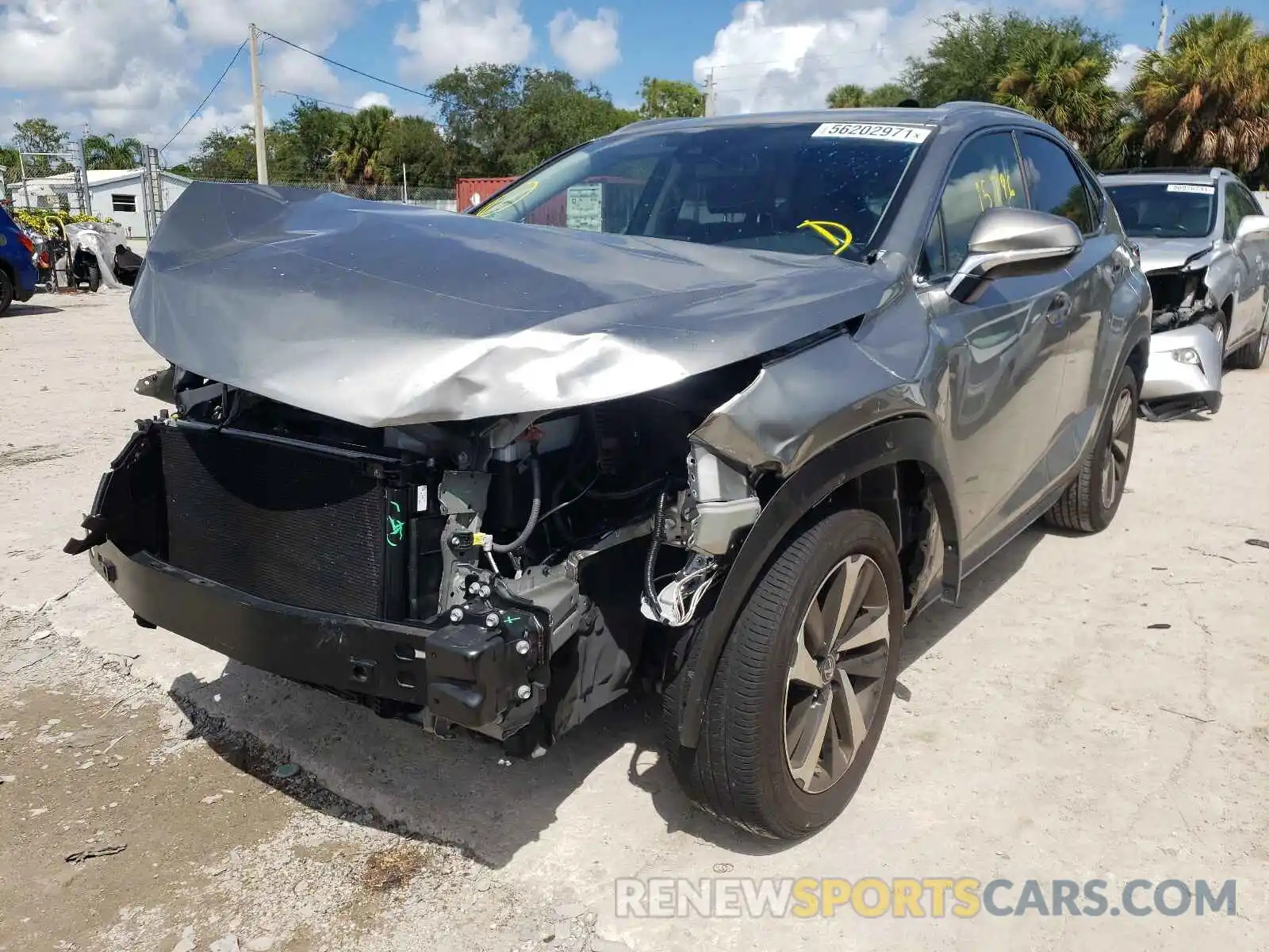 2 Photograph of a damaged car JTJGARBZ2L5014224 LEXUS NX 2020