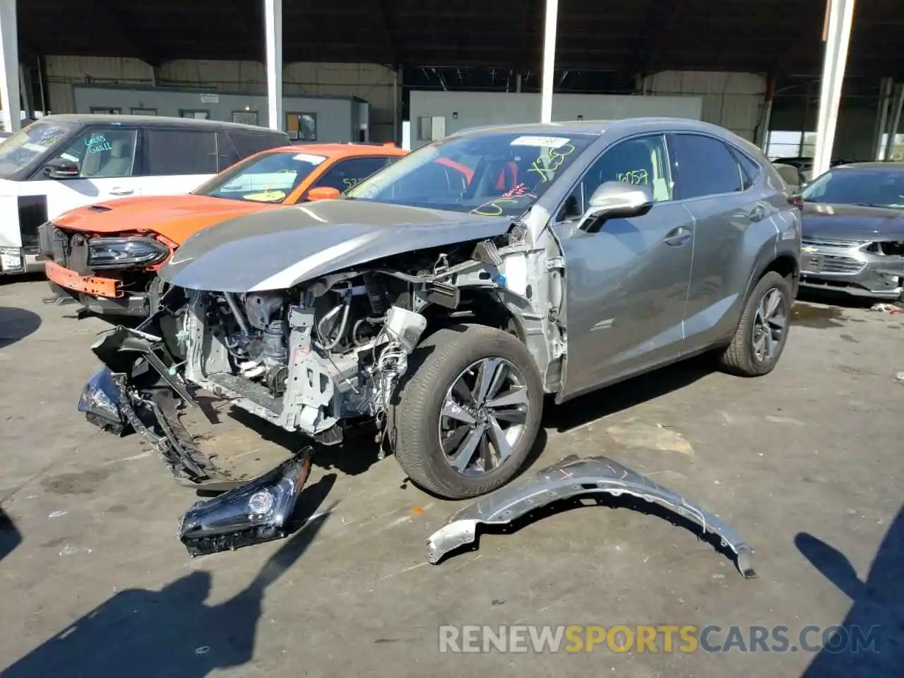 2 Photograph of a damaged car JTJGARBZ3L2177854 LEXUS NX 2020