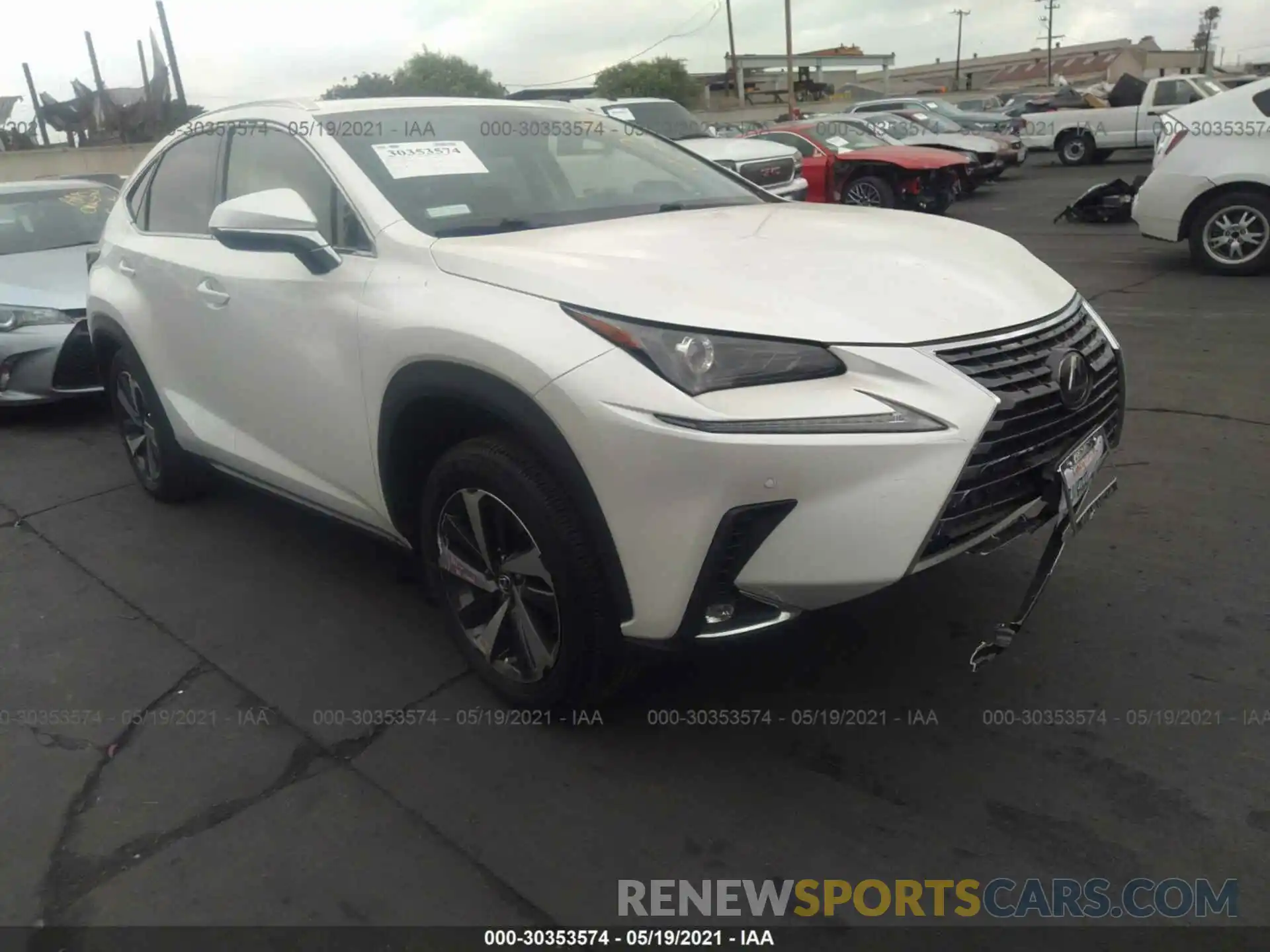 1 Фотография поврежденного автомобиля JTJGARBZ3L5007198 LEXUS NX 2020