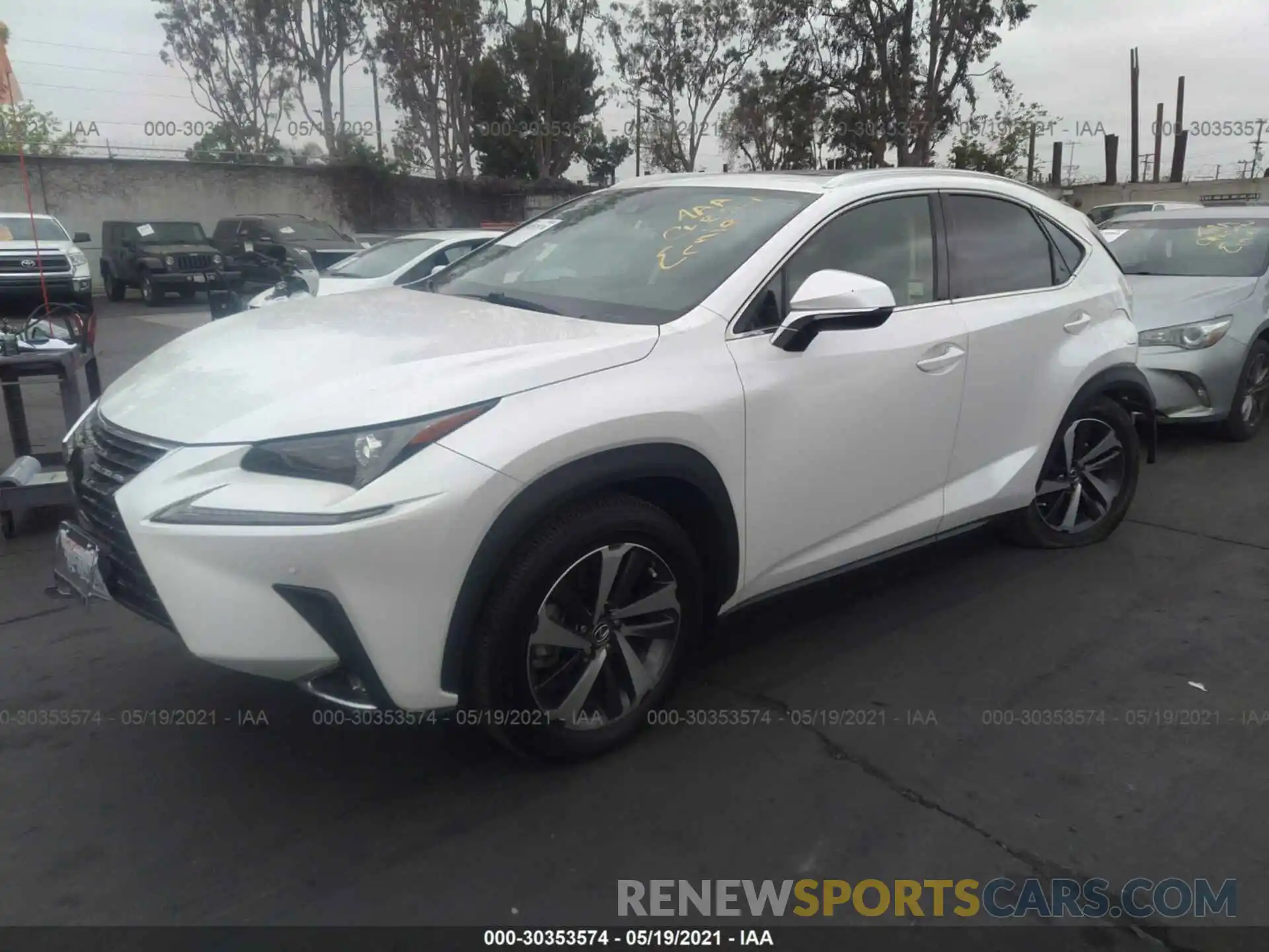 2 Photograph of a damaged car JTJGARBZ3L5007198 LEXUS NX 2020