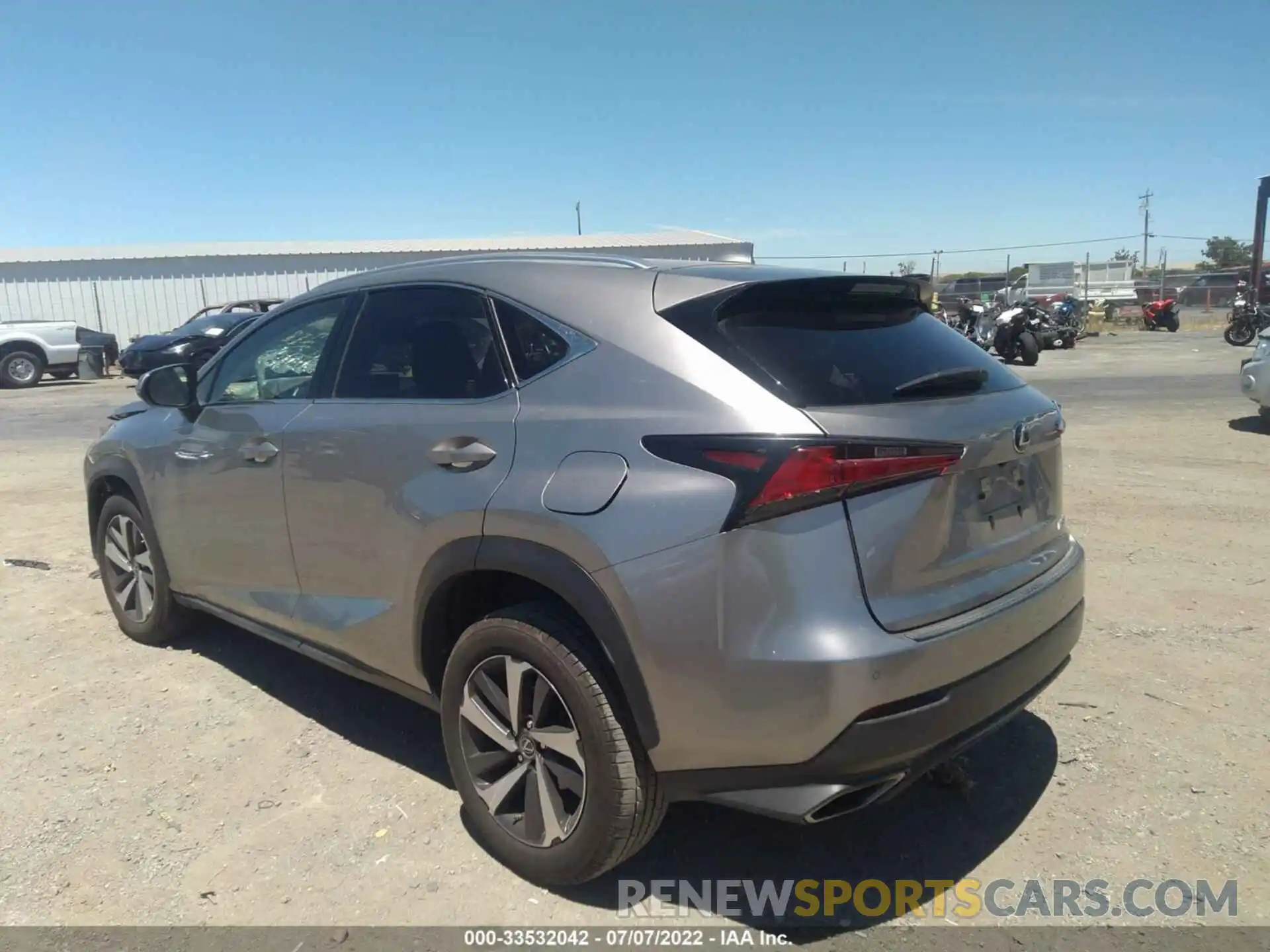 3 Фотография поврежденного автомобиля JTJGARBZ4L5013995 LEXUS NX 2020