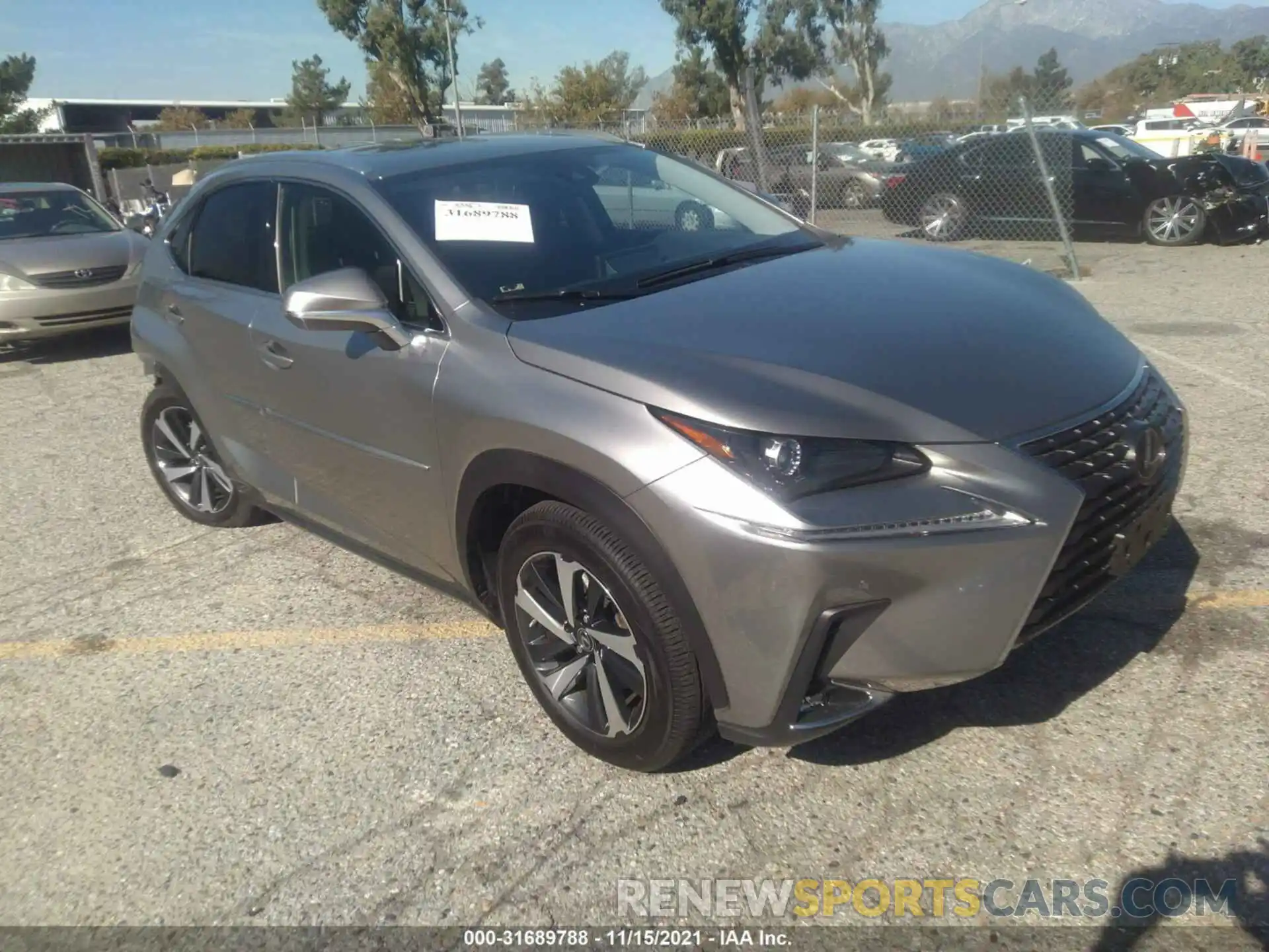 1 Photograph of a damaged car JTJGARBZ4L5014225 LEXUS NX 2020