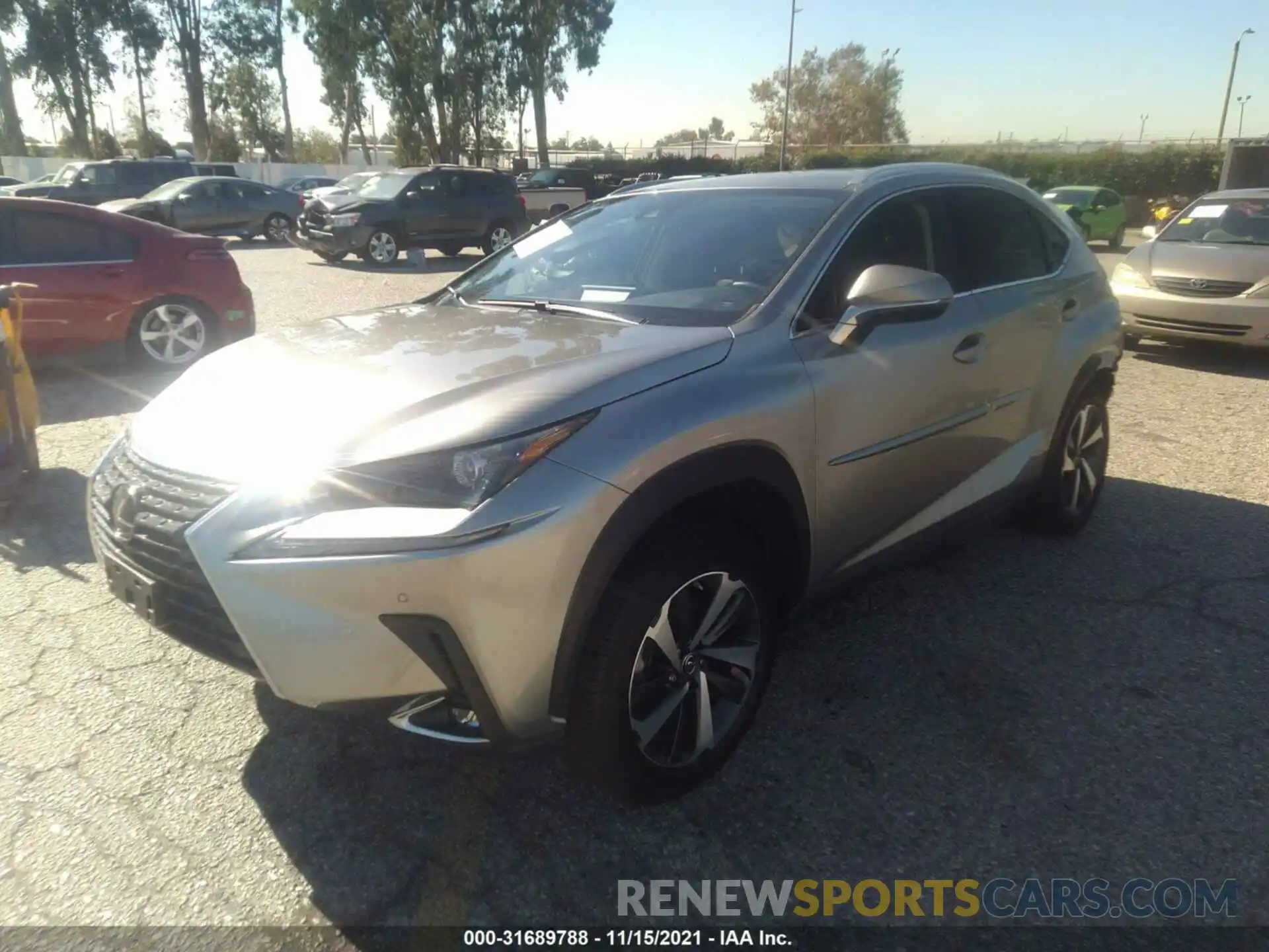 2 Photograph of a damaged car JTJGARBZ4L5014225 LEXUS NX 2020