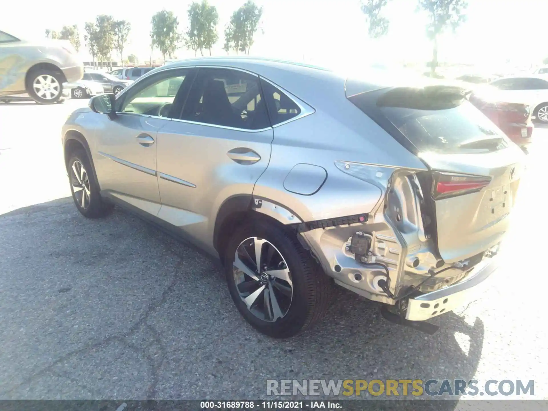 3 Photograph of a damaged car JTJGARBZ4L5014225 LEXUS NX 2020