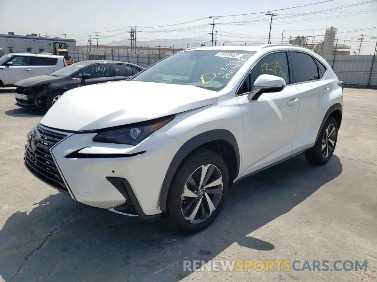 2 Фотография поврежденного автомобиля JTJGARBZ4L5016735 LEXUS NX 2020