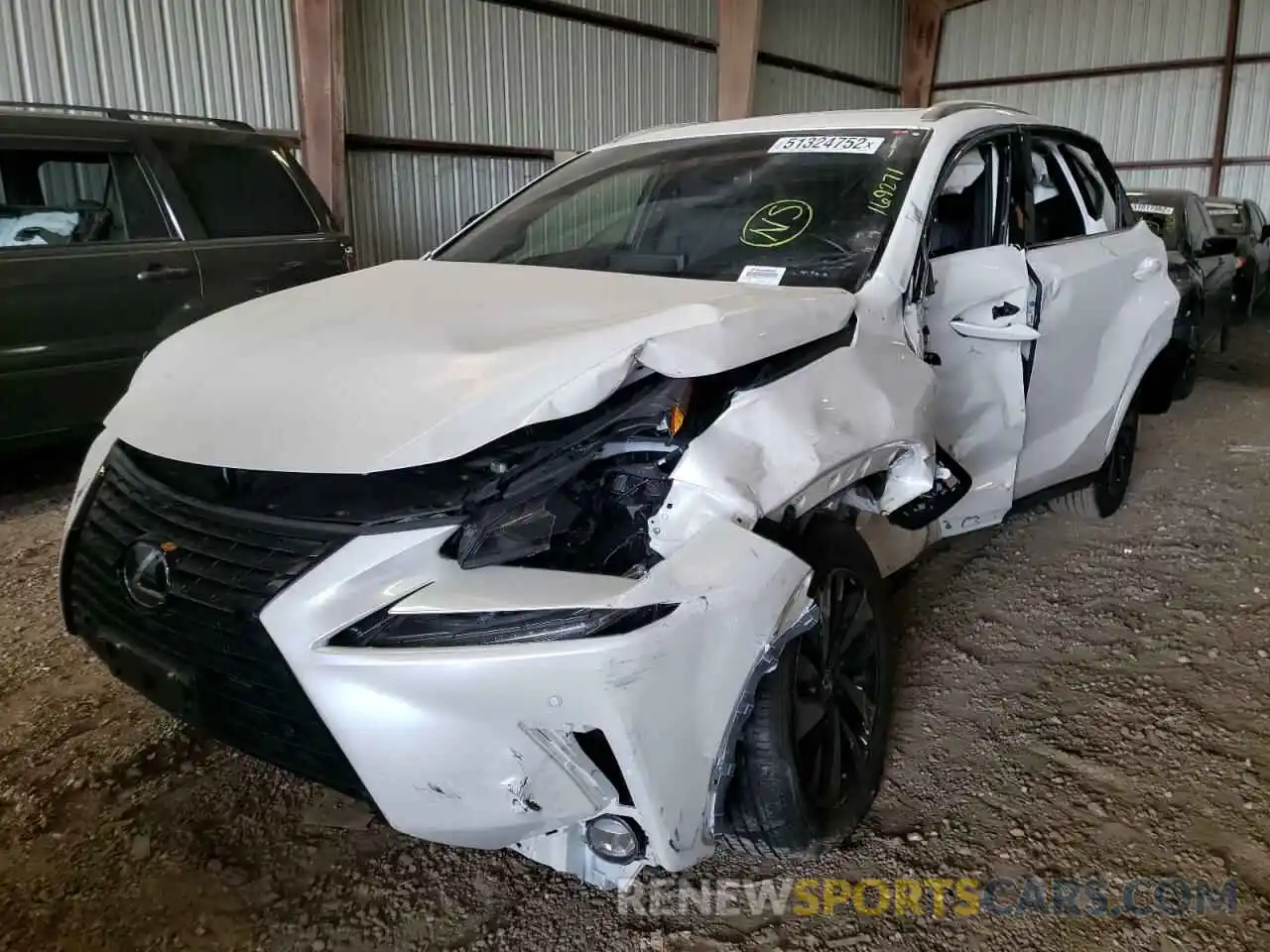 2 Photograph of a damaged car JTJGARBZ5L2169271 LEXUS NX 2020