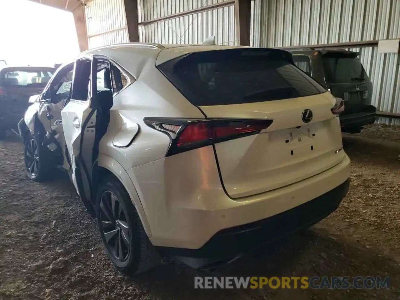 3 Фотография поврежденного автомобиля JTJGARBZ5L2169271 LEXUS NX 2020