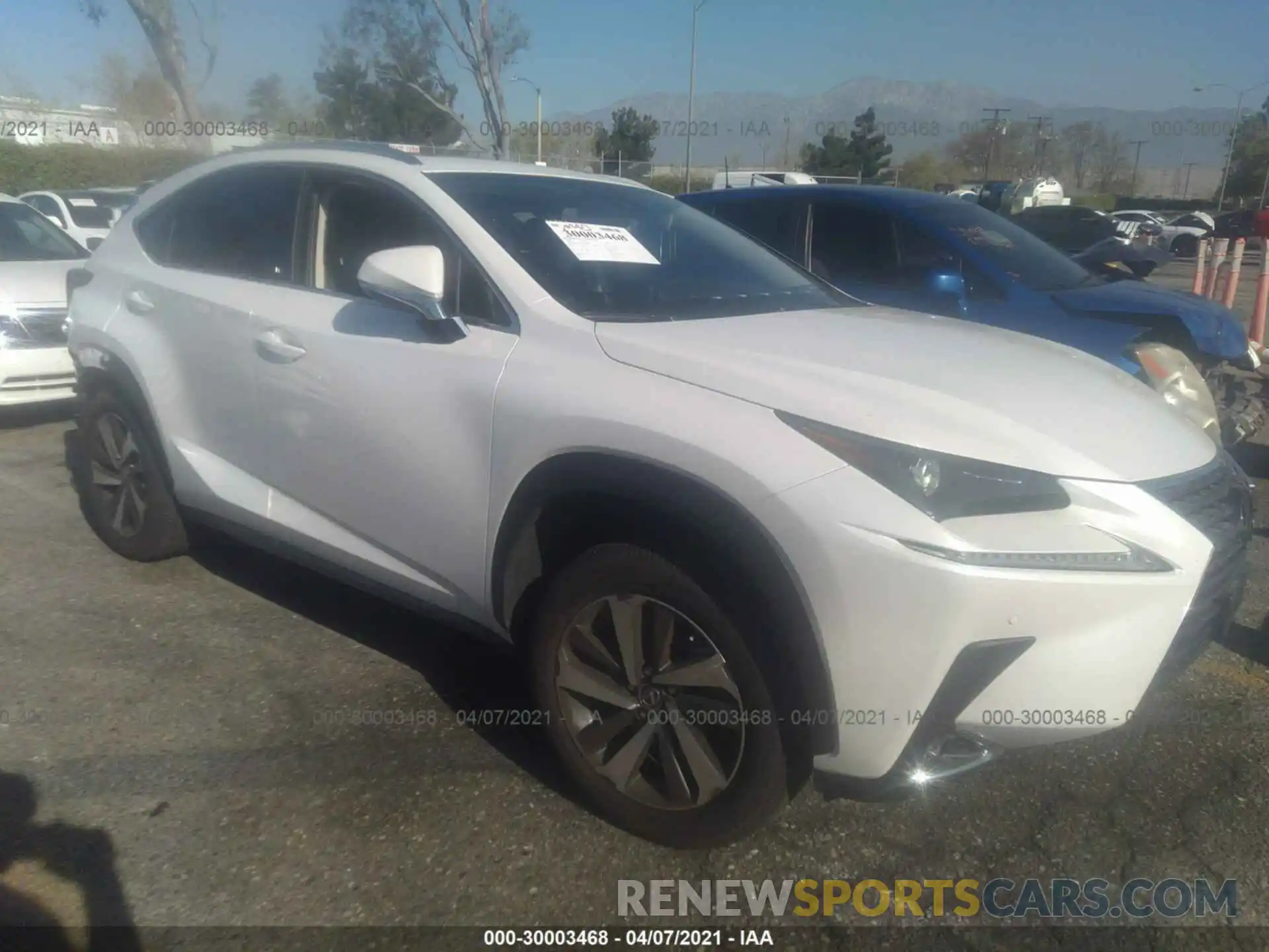 1 Photograph of a damaged car JTJGARBZ5L5004383 LEXUS NX 2020