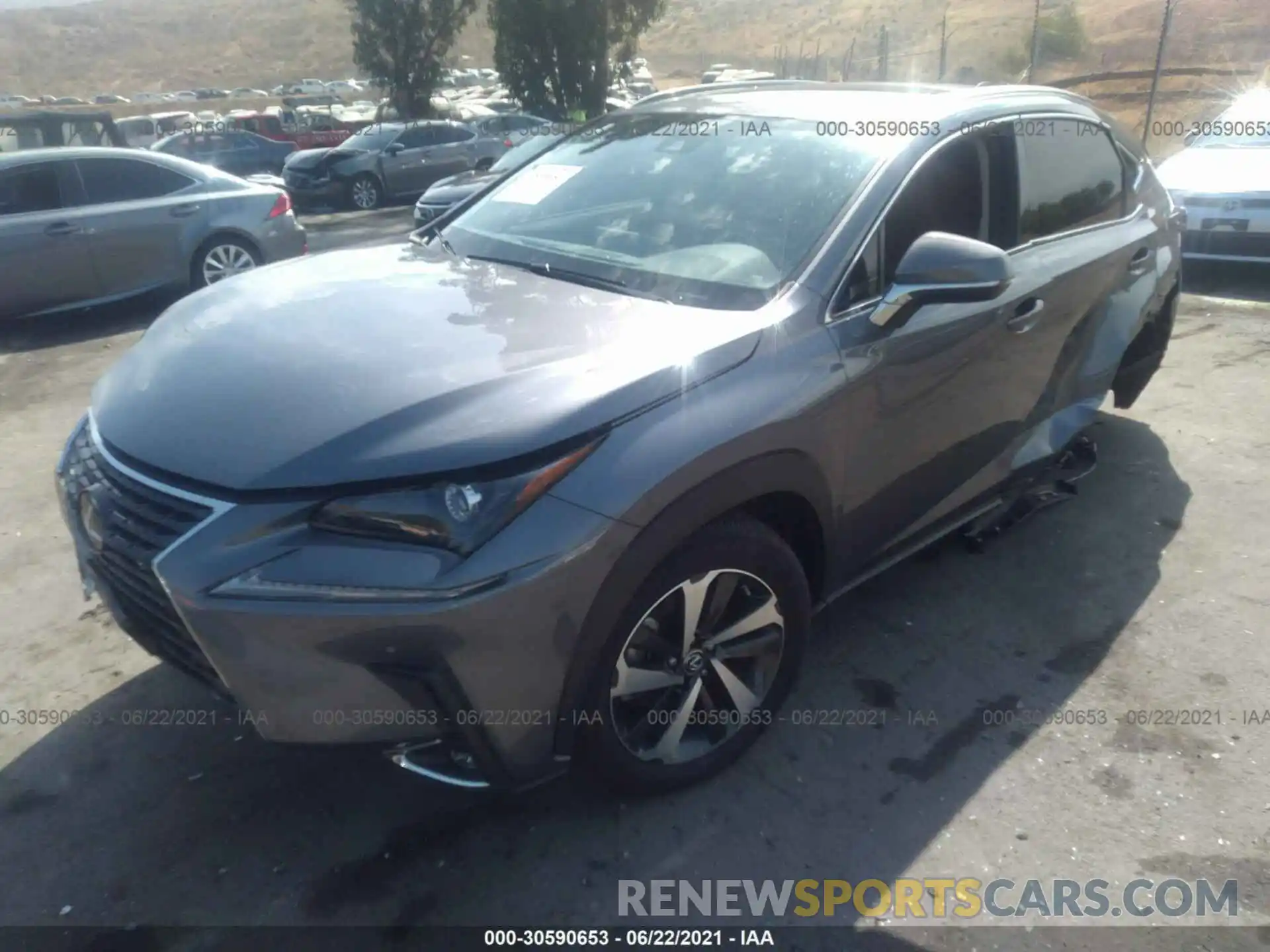 2 Photograph of a damaged car JTJGARBZ5L5015027 LEXUS NX 2020