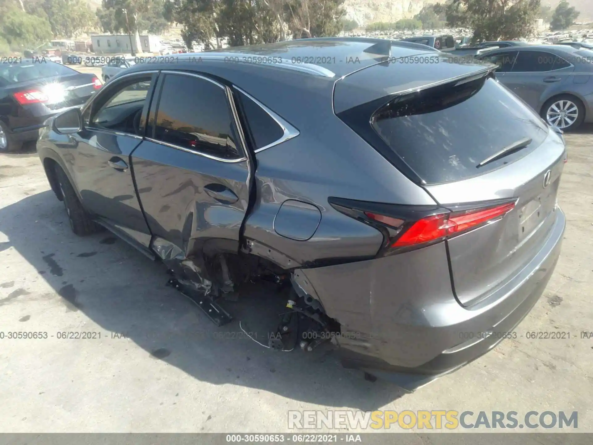 3 Photograph of a damaged car JTJGARBZ5L5015027 LEXUS NX 2020