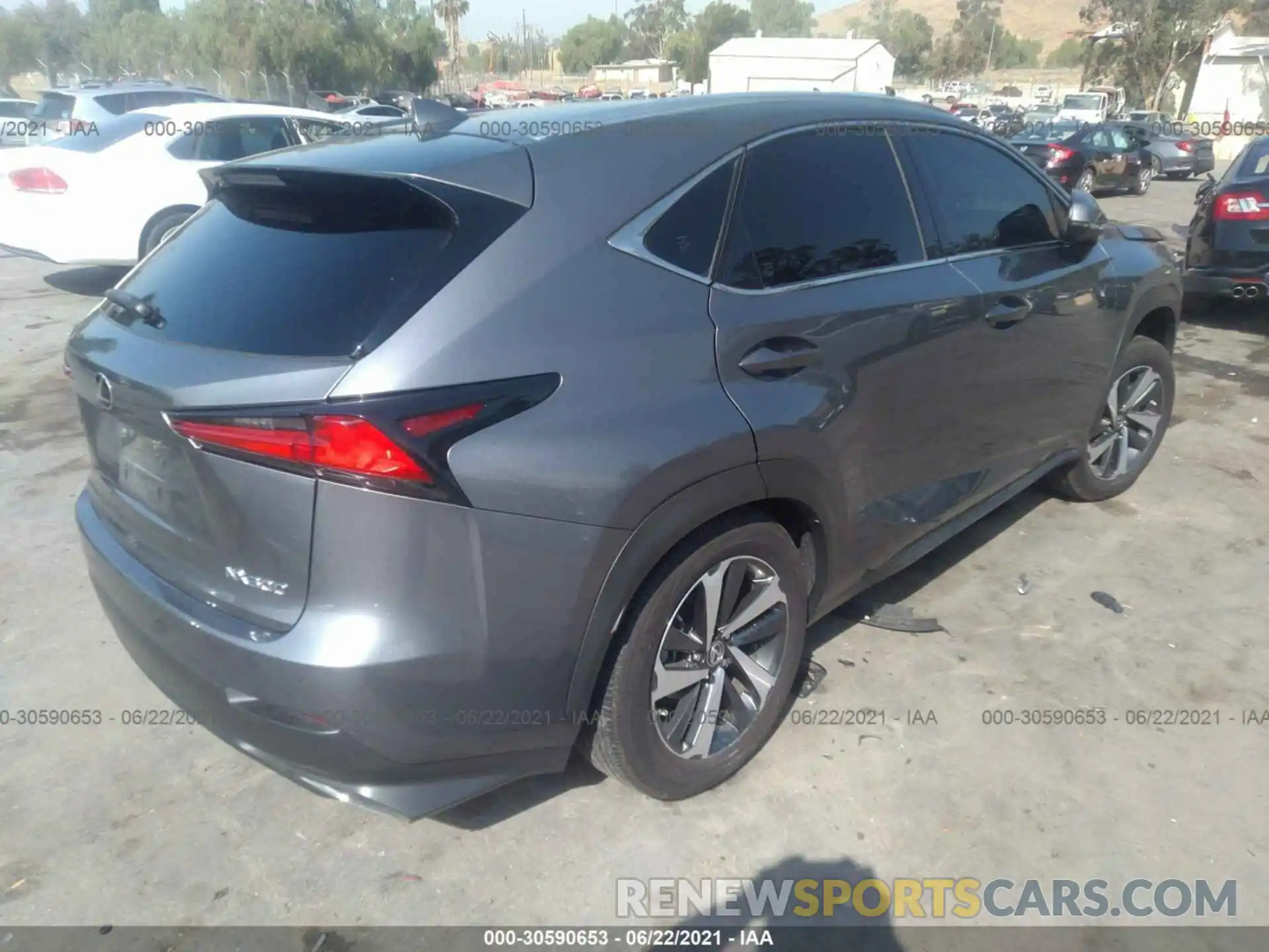 4 Фотография поврежденного автомобиля JTJGARBZ5L5015027 LEXUS NX 2020