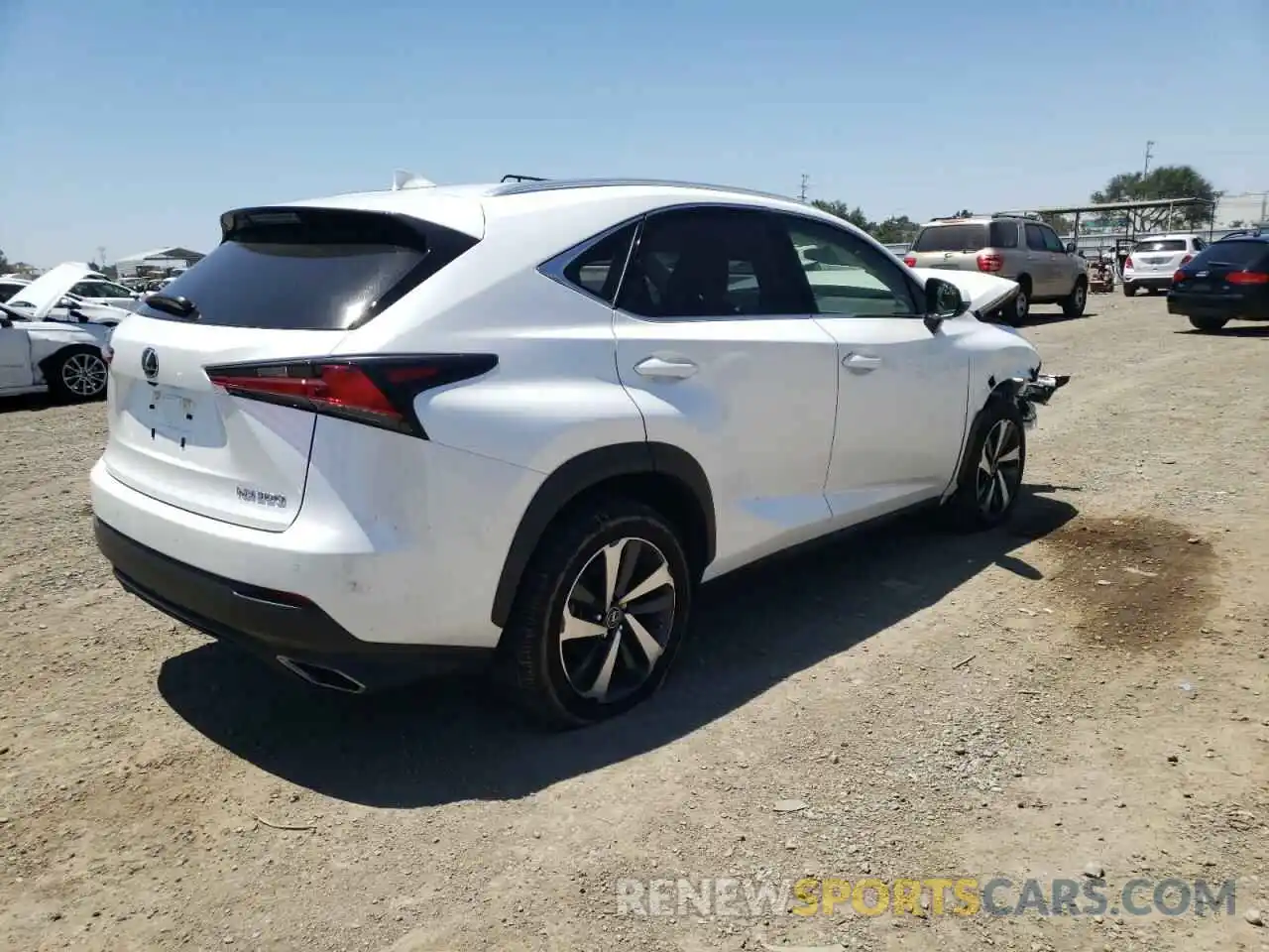 4 Фотография поврежденного автомобиля JTJGARBZ5L5020454 LEXUS NX 2020