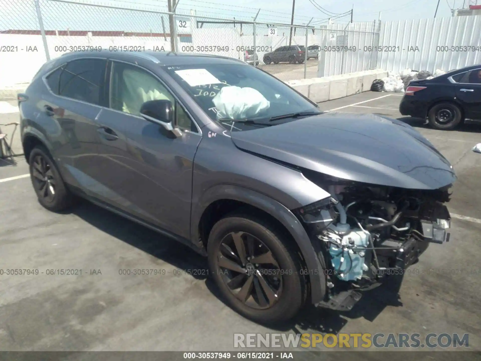 1 Photograph of a damaged car JTJGARBZ6L2167447 LEXUS NX 2020