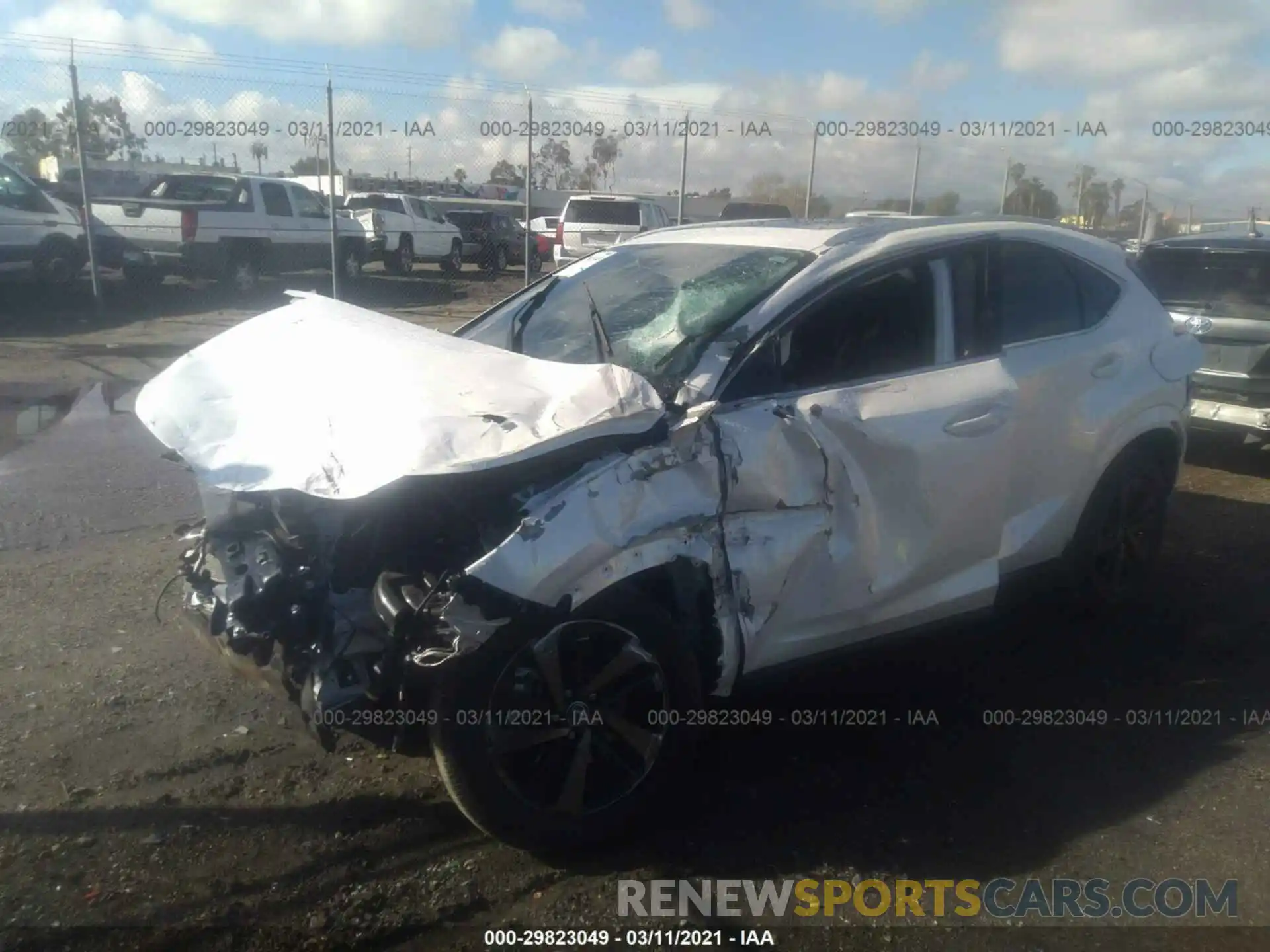 2 Photograph of a damaged car JTJGARBZ6L2170851 LEXUS NX 2020