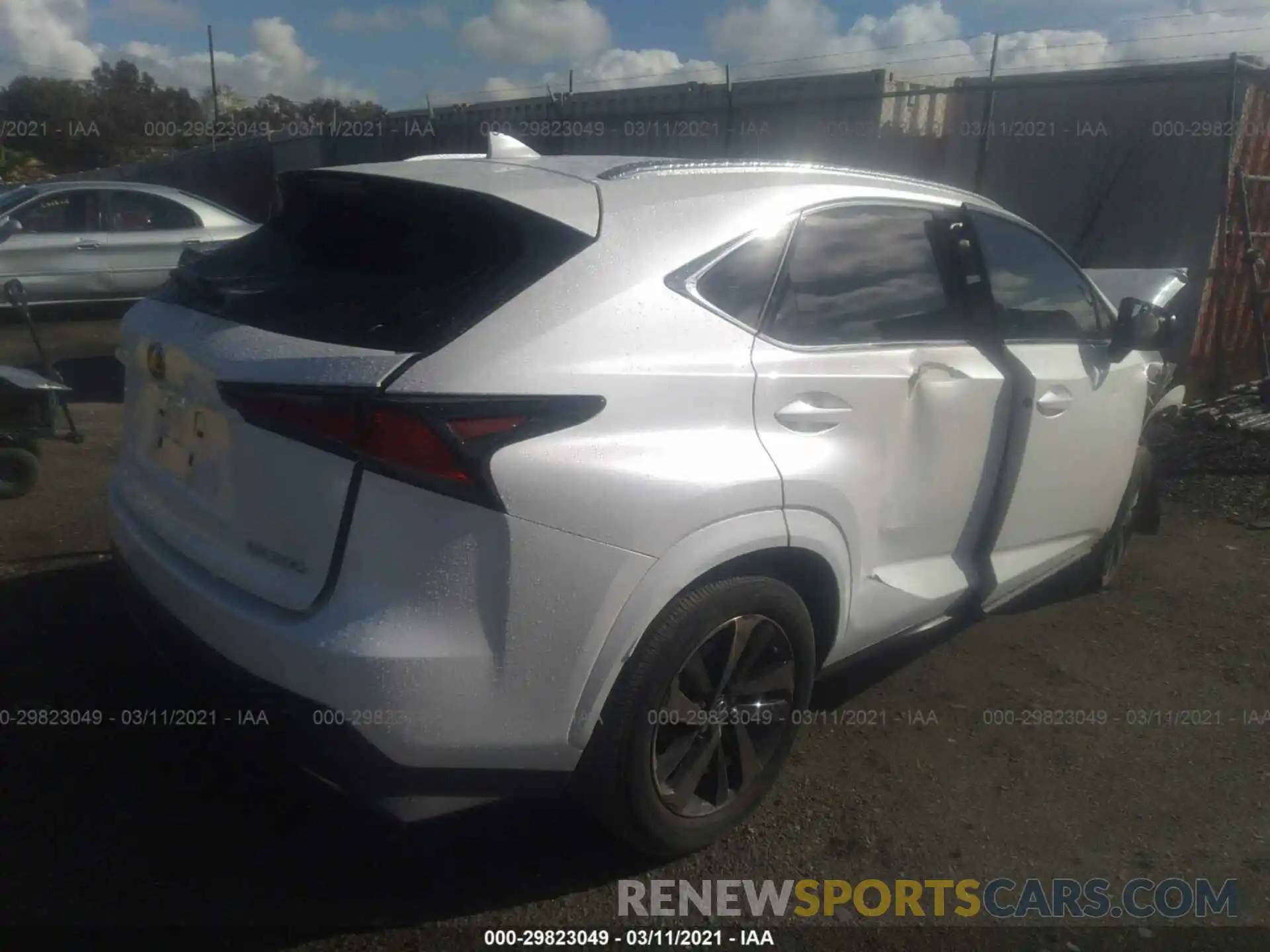 4 Фотография поврежденного автомобиля JTJGARBZ6L2170851 LEXUS NX 2020