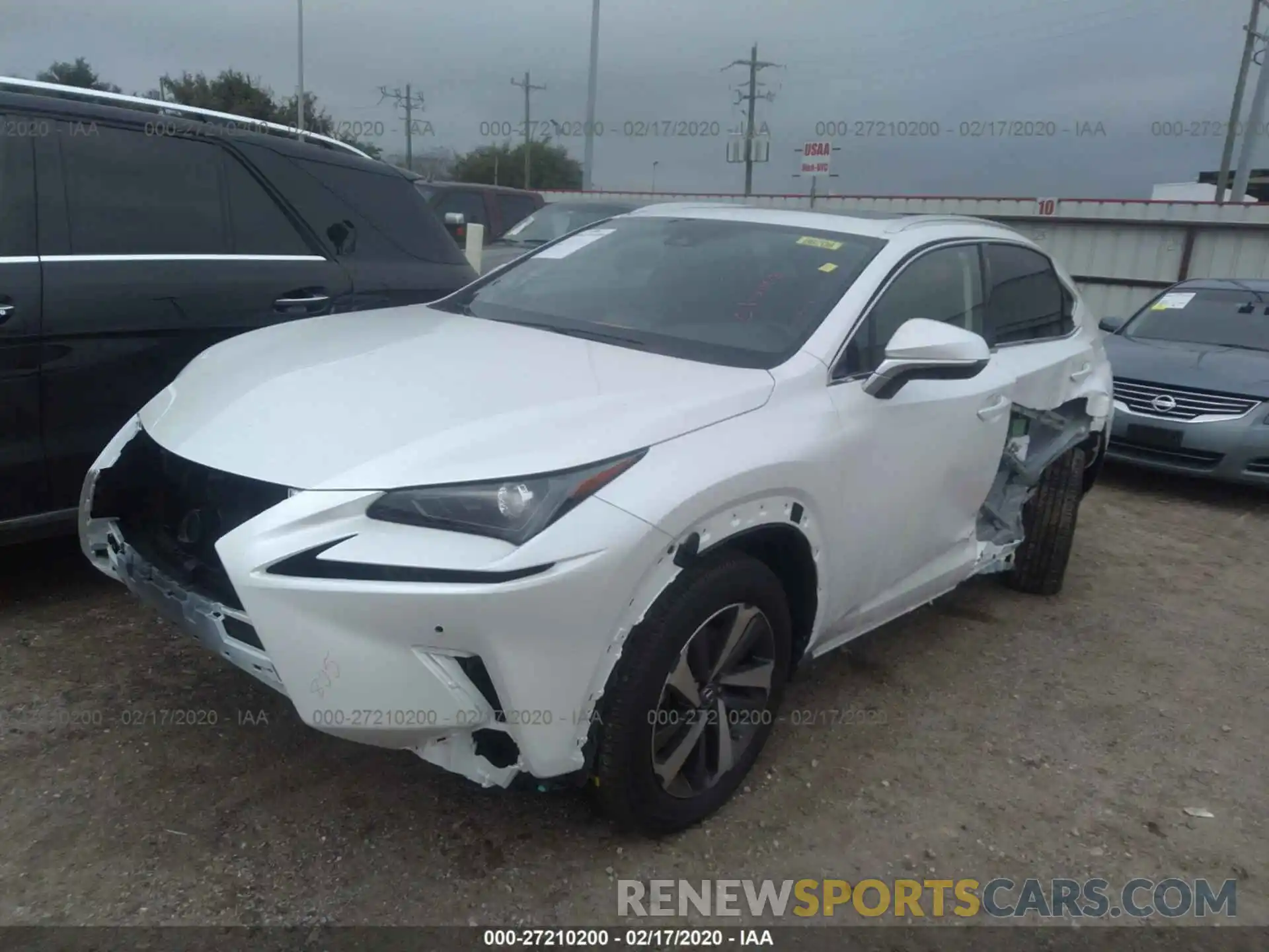 2 Фотография поврежденного автомобиля JTJGARBZ6L5005994 LEXUS NX 2020