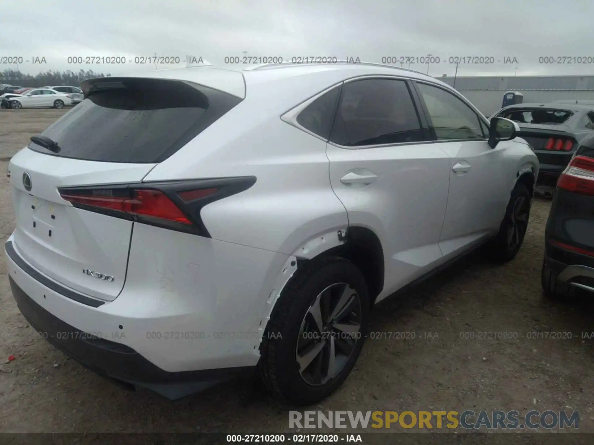 4 Фотография поврежденного автомобиля JTJGARBZ6L5005994 LEXUS NX 2020