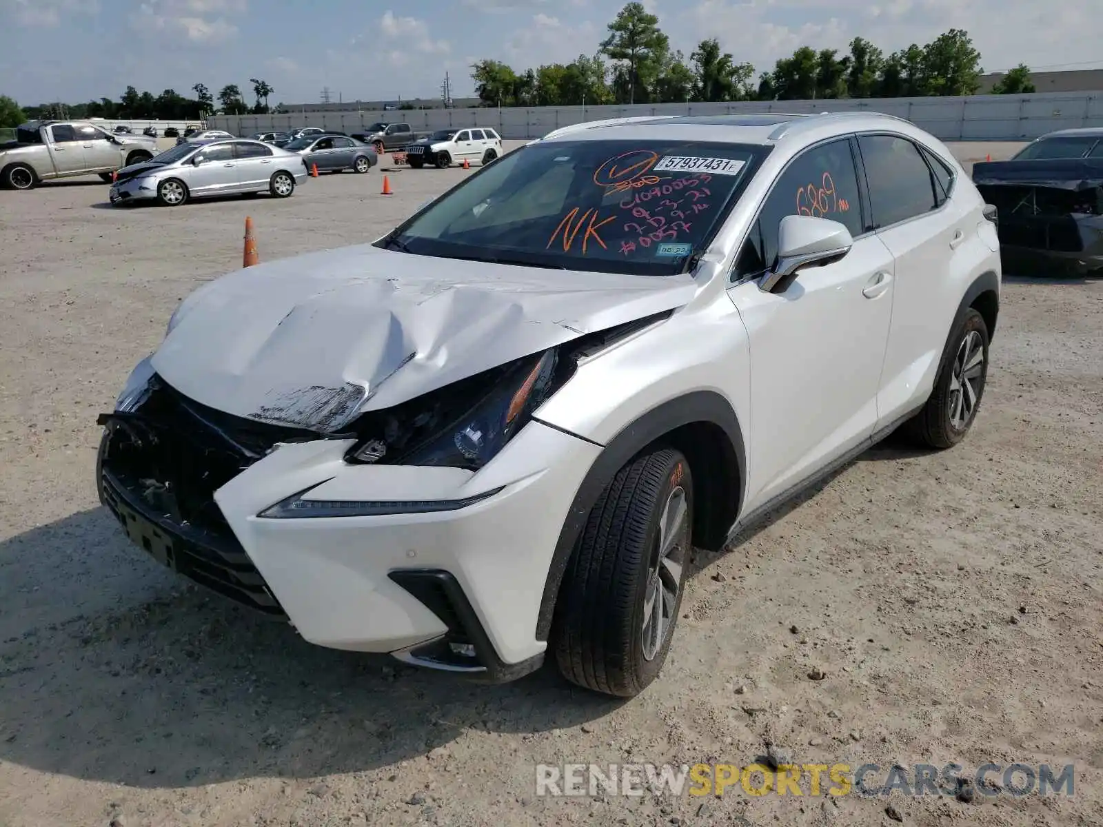 2 Photograph of a damaged car JTJGARBZ6L5020057 LEXUS NX 2020