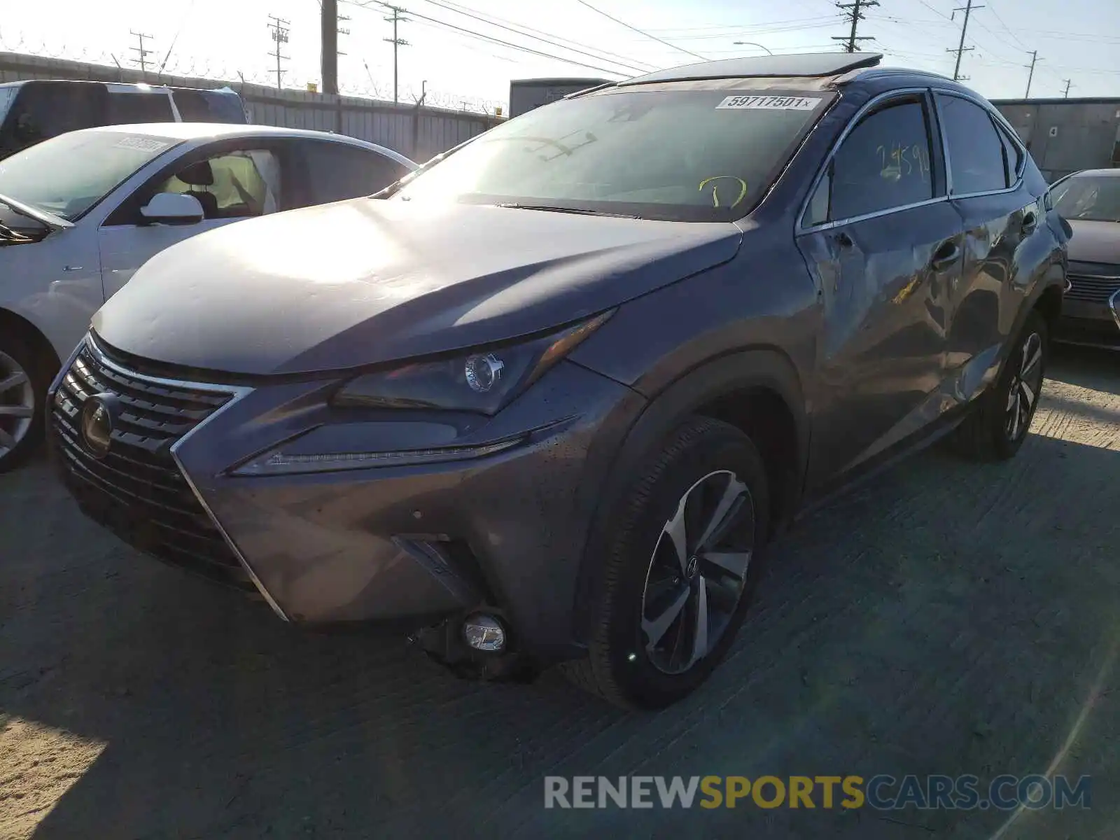 2 Фотография поврежденного автомобиля JTJGARBZ7L5001470 LEXUS NX 2020