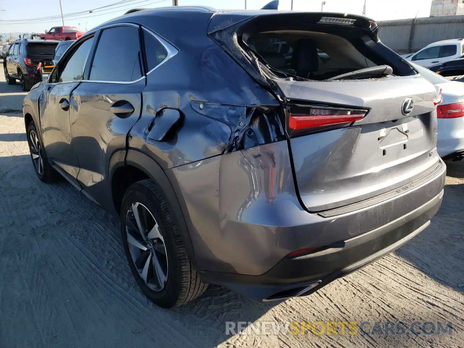 3 Фотография поврежденного автомобиля JTJGARBZ7L5001470 LEXUS NX 2020