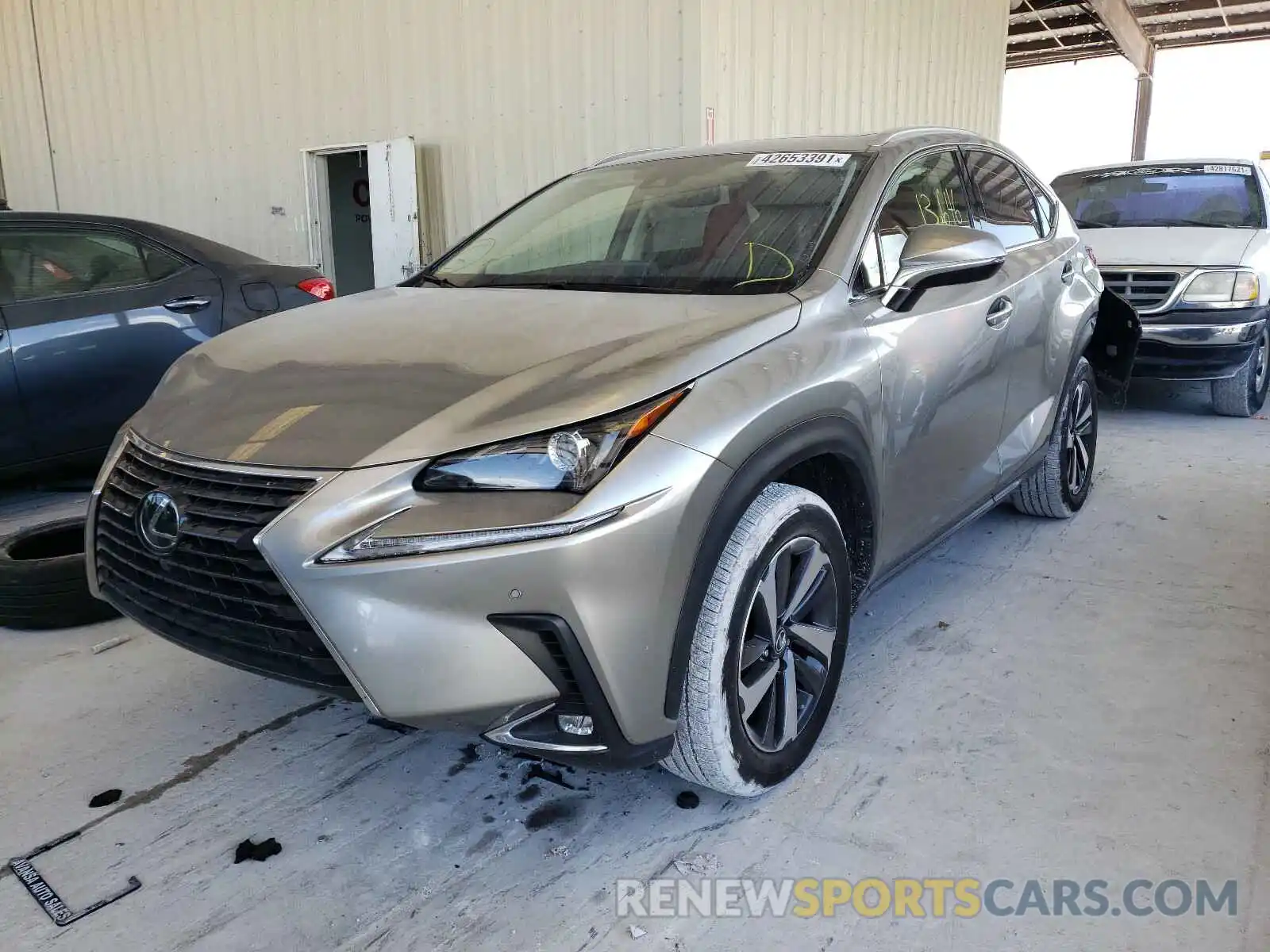 2 Фотография поврежденного автомобиля JTJGARBZ7L5012355 LEXUS NX 2020