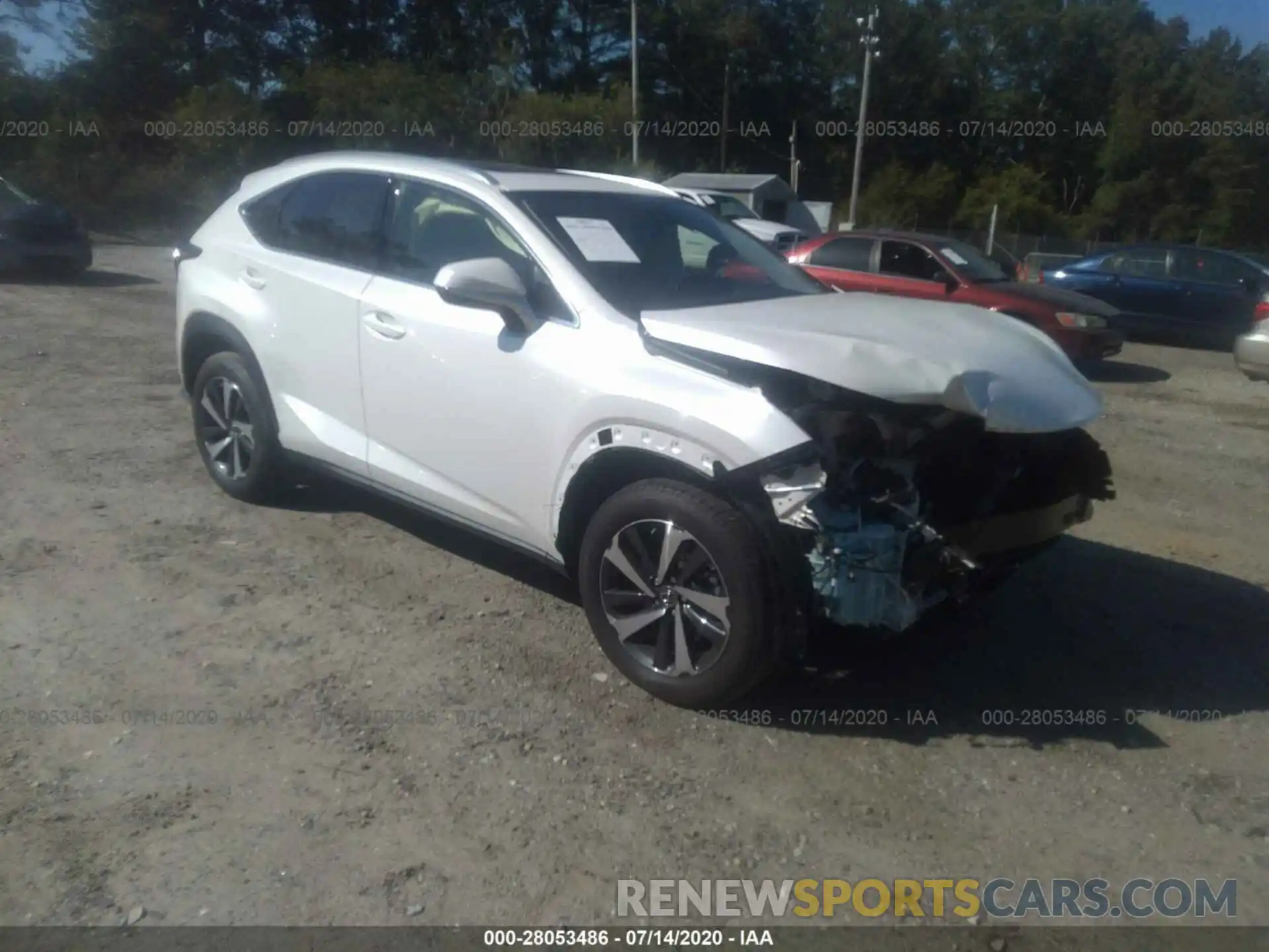 1 Photograph of a damaged car JTJGARBZ7L5016714 LEXUS NX 2020