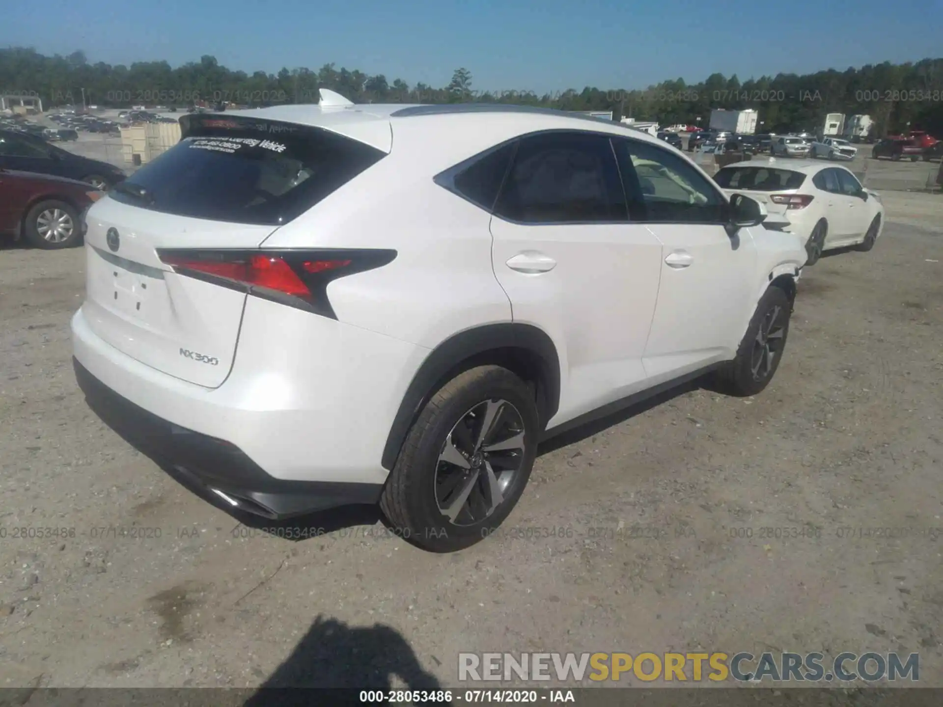 4 Фотография поврежденного автомобиля JTJGARBZ7L5016714 LEXUS NX 2020