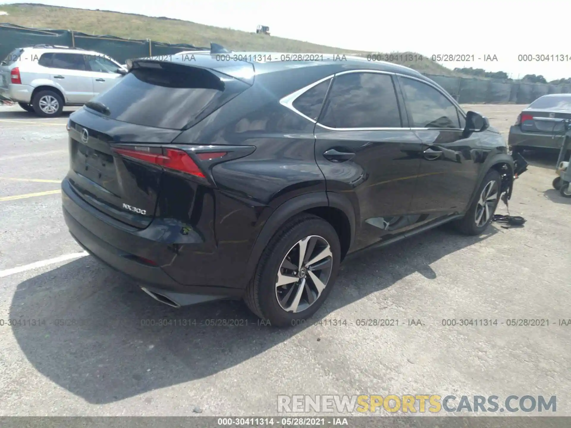 4 Фотография поврежденного автомобиля JTJGARBZ8L2162931 LEXUS NX 2020