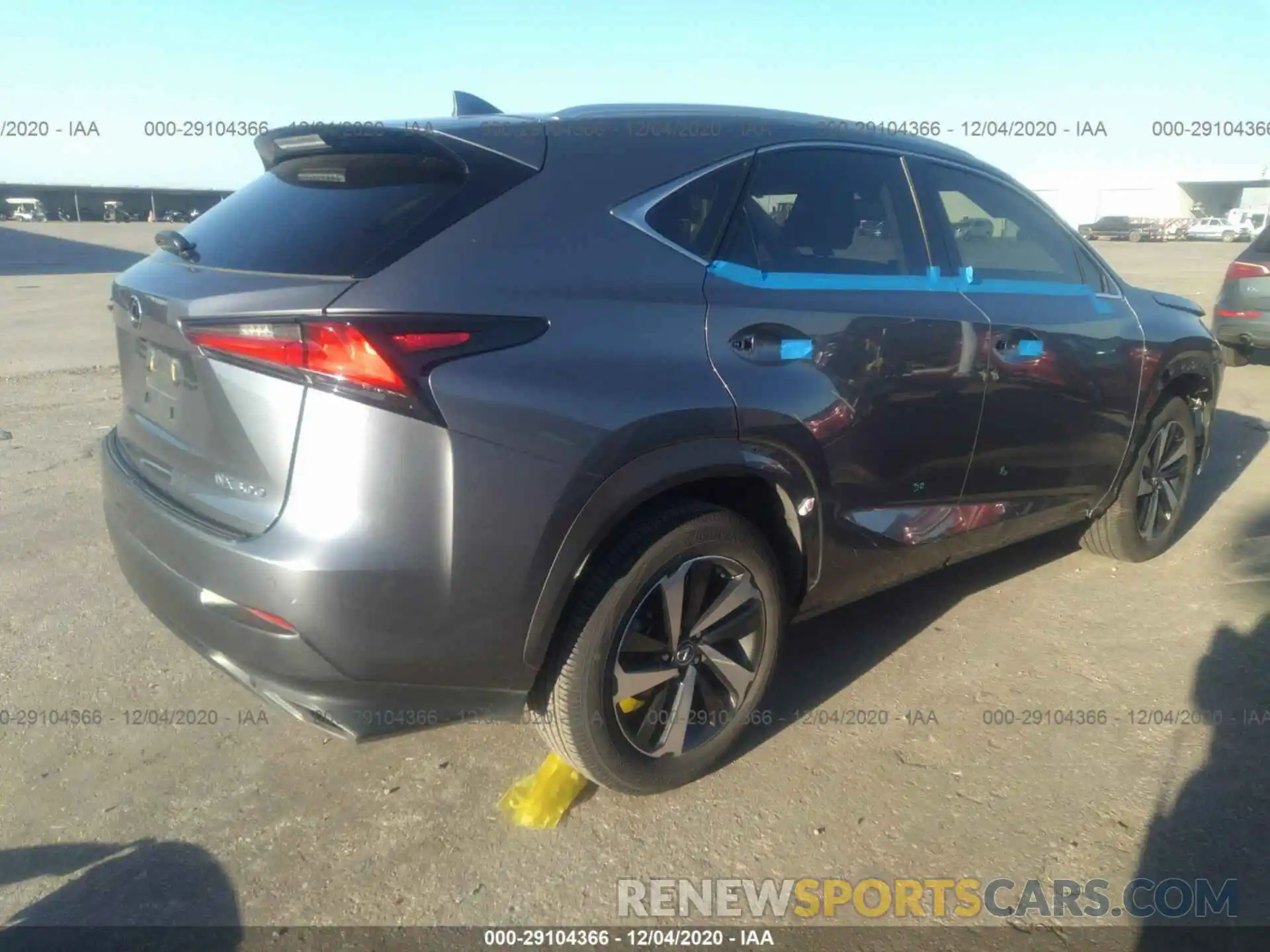 4 Фотография поврежденного автомобиля JTJGARBZ8L2167031 LEXUS NX 2020