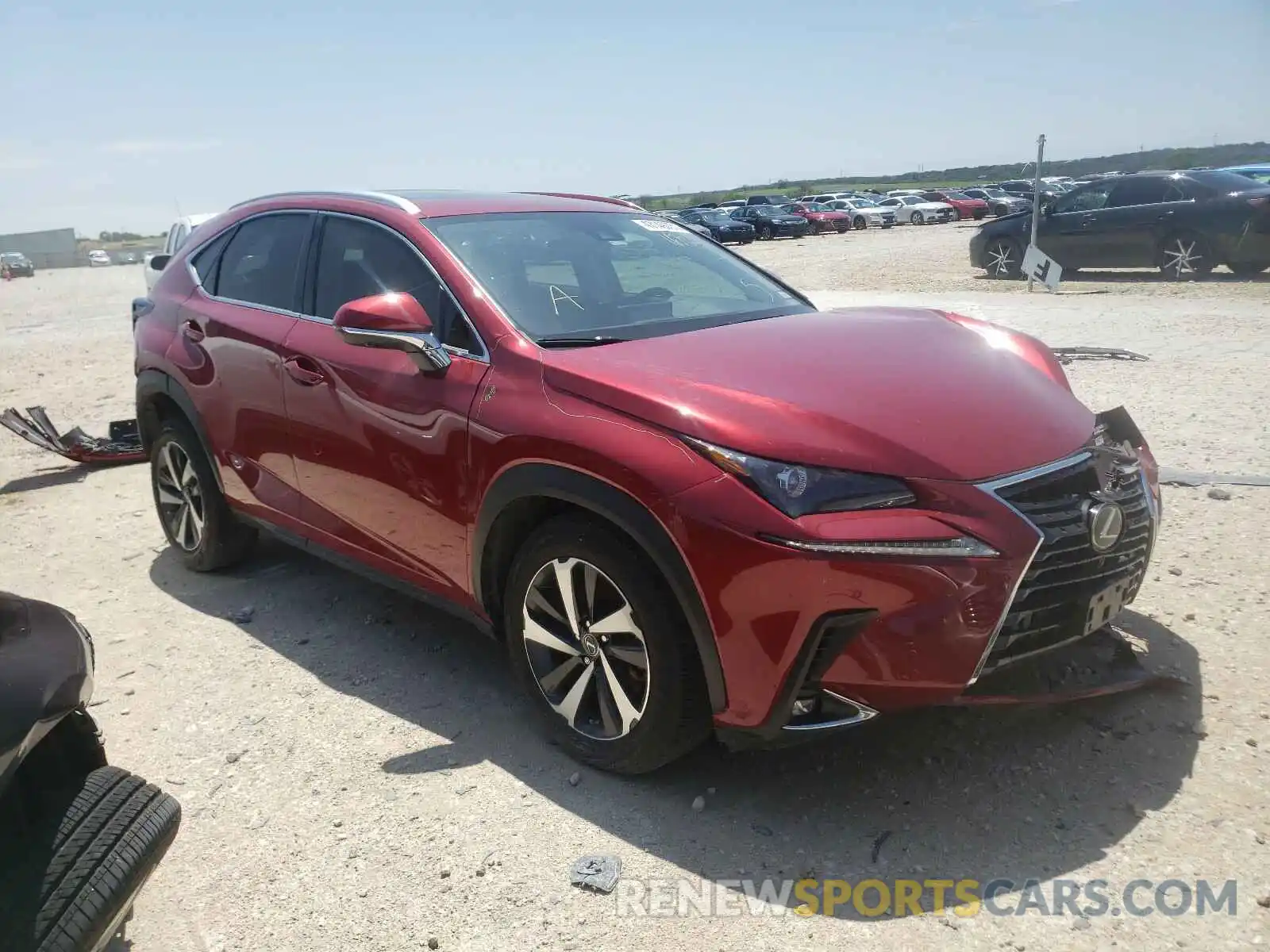 1 Photograph of a damaged car JTJGARBZ8L2167255 LEXUS NX 2020