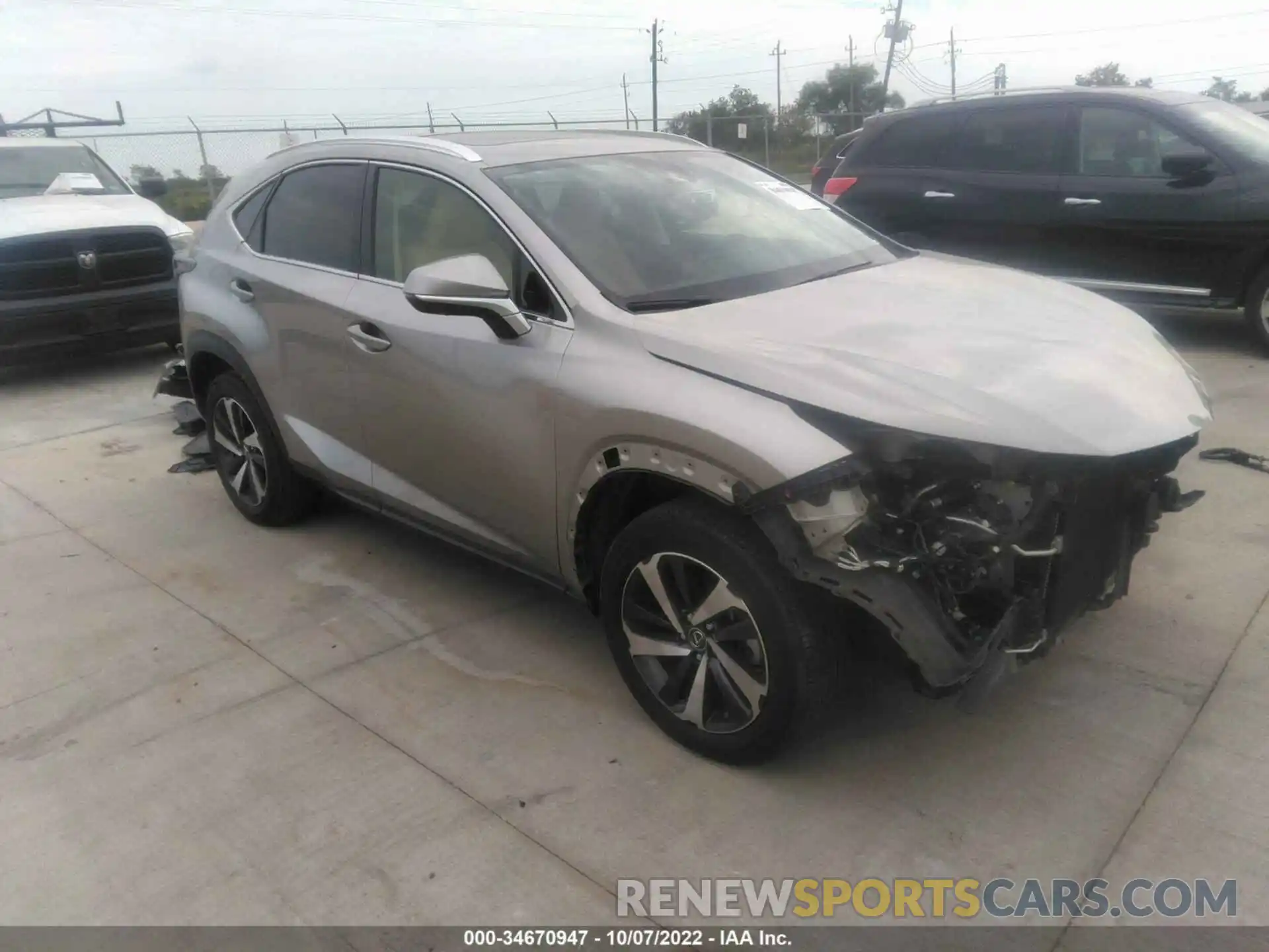 1 Photograph of a damaged car JTJGARBZ8L5003812 LEXUS NX 2020