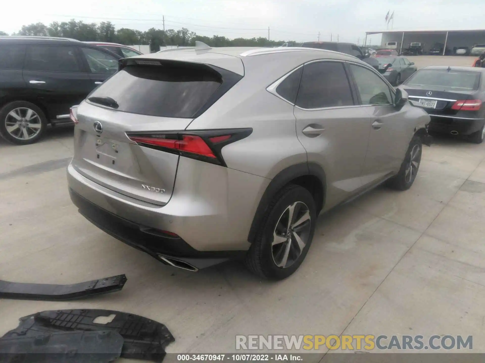 4 Photograph of a damaged car JTJGARBZ8L5003812 LEXUS NX 2020