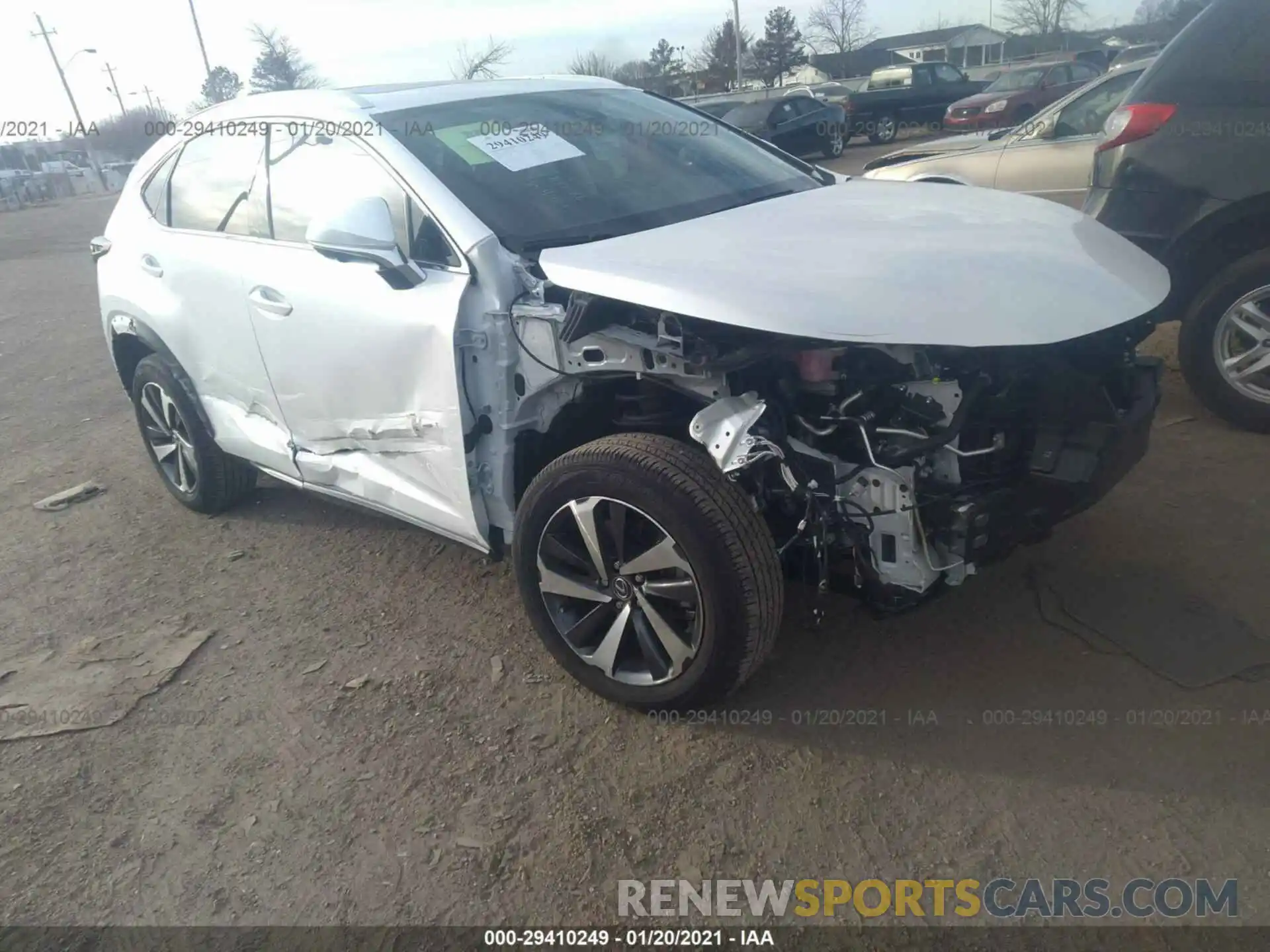 1 Photograph of a damaged car JTJGARBZ8L5019380 LEXUS NX 2020