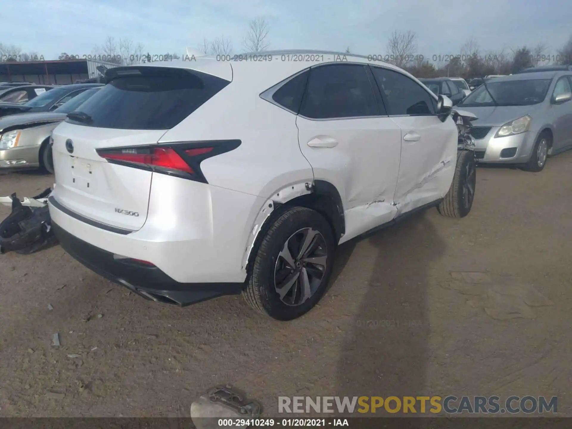 4 Фотография поврежденного автомобиля JTJGARBZ8L5019380 LEXUS NX 2020