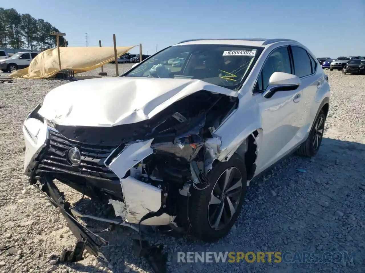 2 Photograph of a damaged car JTJGARBZ8L5020139 LEXUS NX 2020