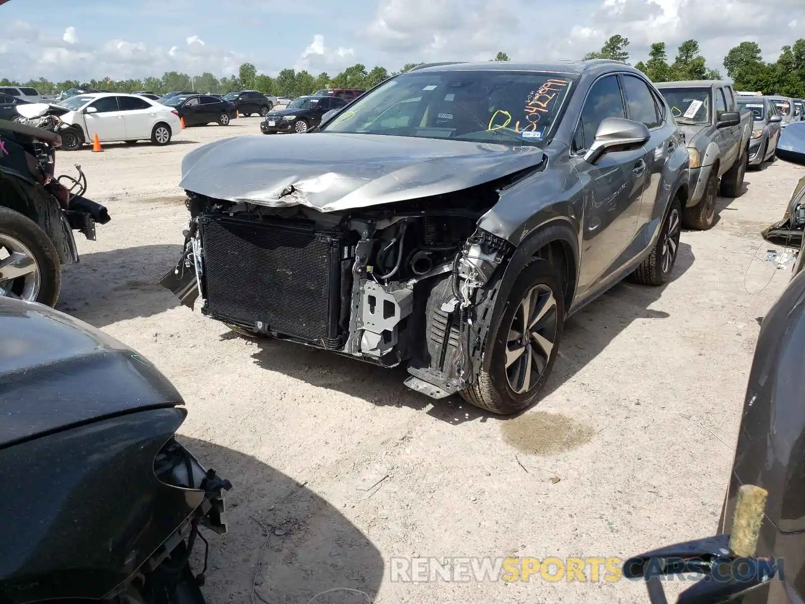 2 Photograph of a damaged car JTJGARBZ9L2159164 LEXUS NX 2020