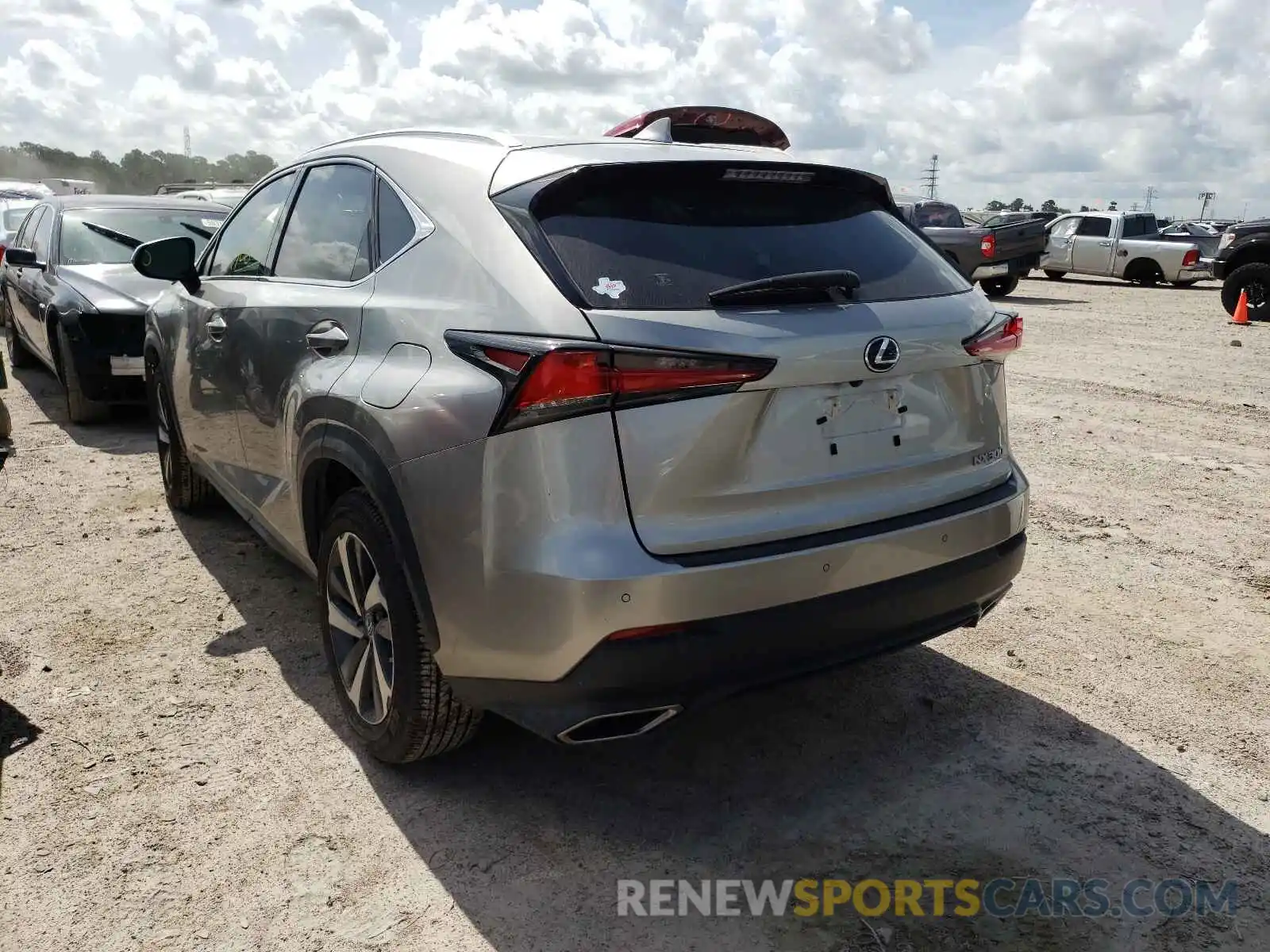 3 Фотография поврежденного автомобиля JTJGARBZ9L2159164 LEXUS NX 2020