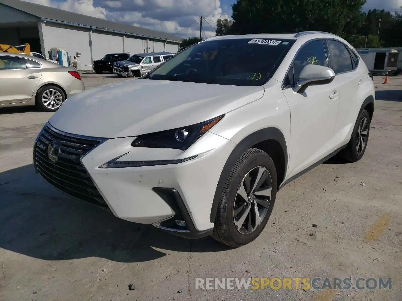 2 Фотография поврежденного автомобиля JTJGARBZ9L2177325 LEXUS NX 2020