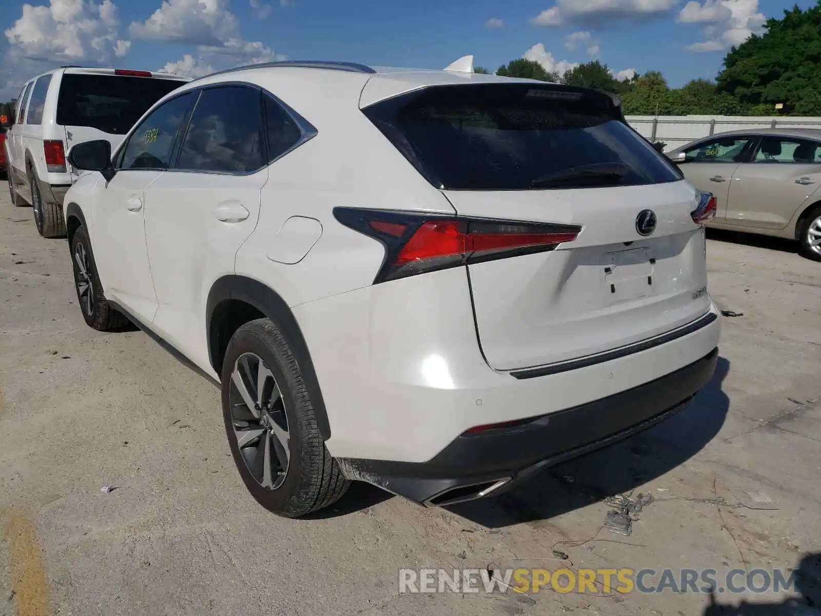 3 Фотография поврежденного автомобиля JTJGARBZ9L2177325 LEXUS NX 2020