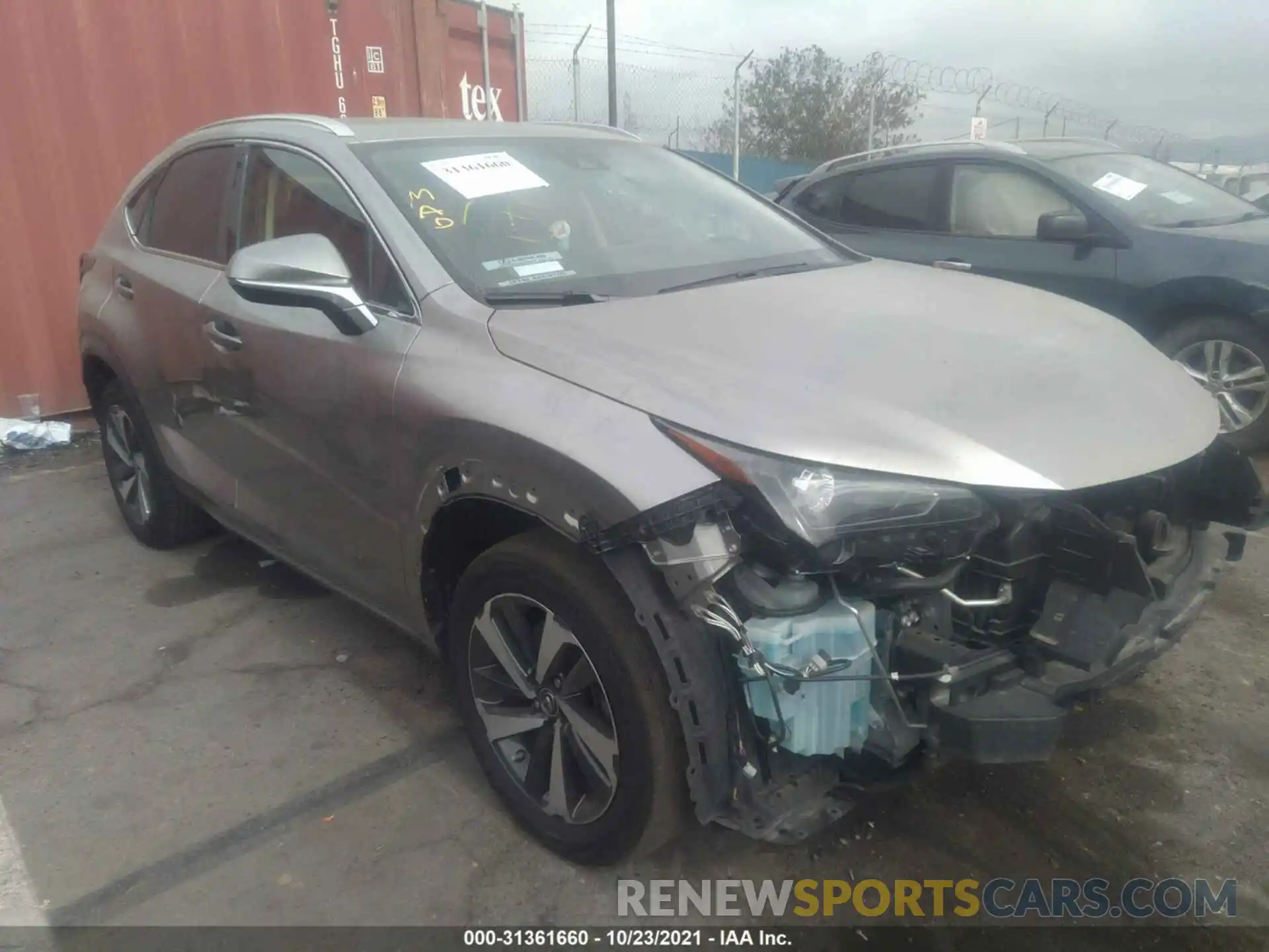 1 Photograph of a damaged car JTJGARBZ9L2177972 LEXUS NX 2020