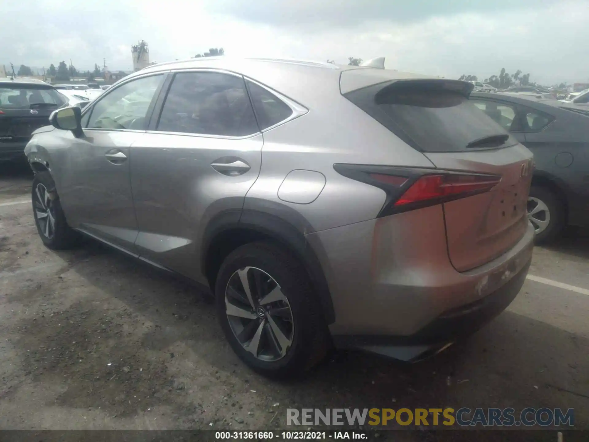 3 Фотография поврежденного автомобиля JTJGARBZ9L2177972 LEXUS NX 2020