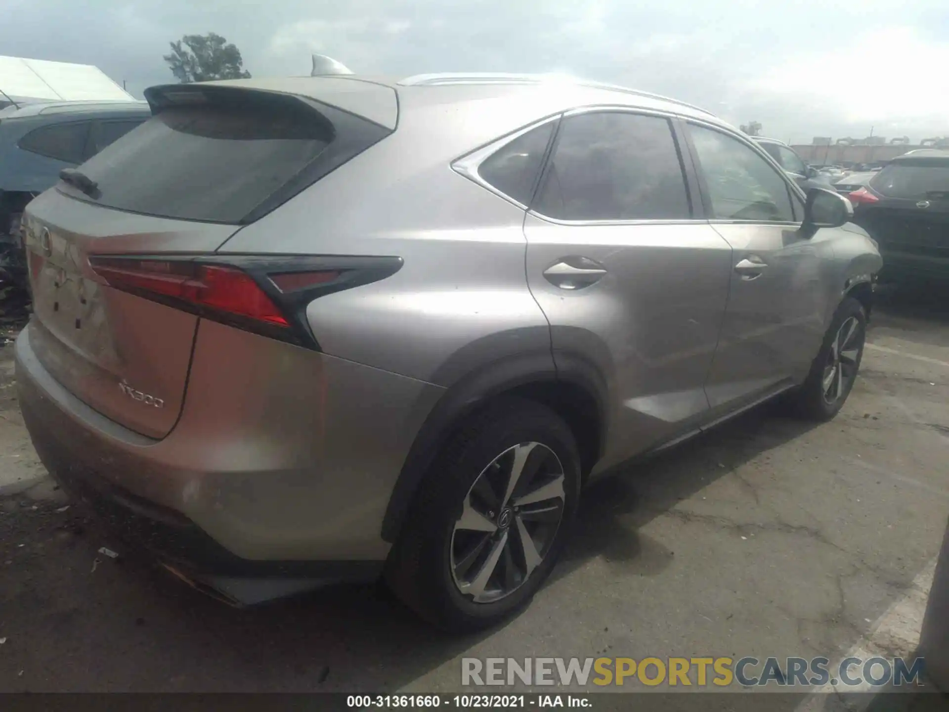 4 Фотография поврежденного автомобиля JTJGARBZ9L2177972 LEXUS NX 2020