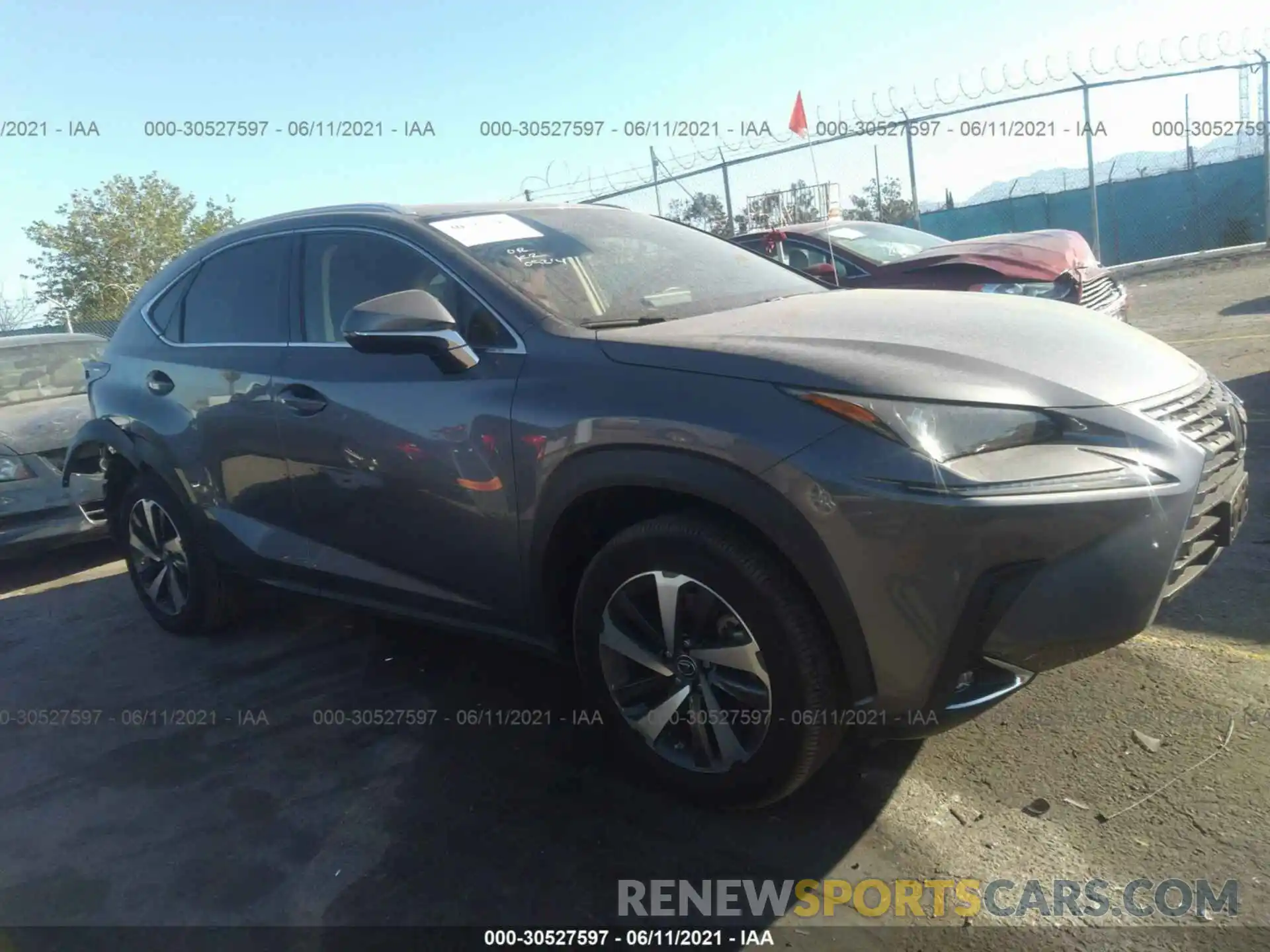 1 Photograph of a damaged car JTJGARBZ9L5004368 LEXUS NX 2020